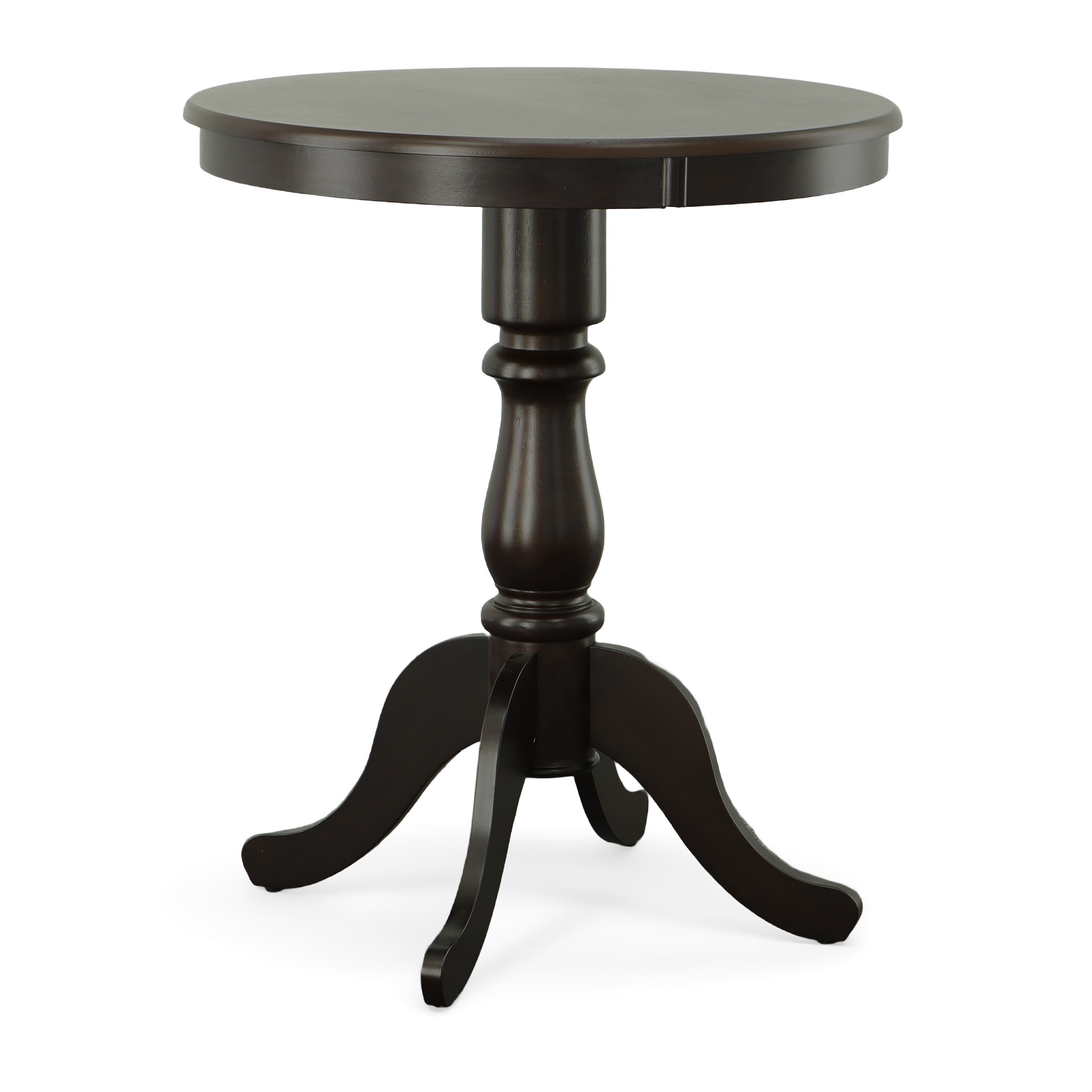 Brinsfield Espresso 30" Round Wood Transitional Counter-Height Table