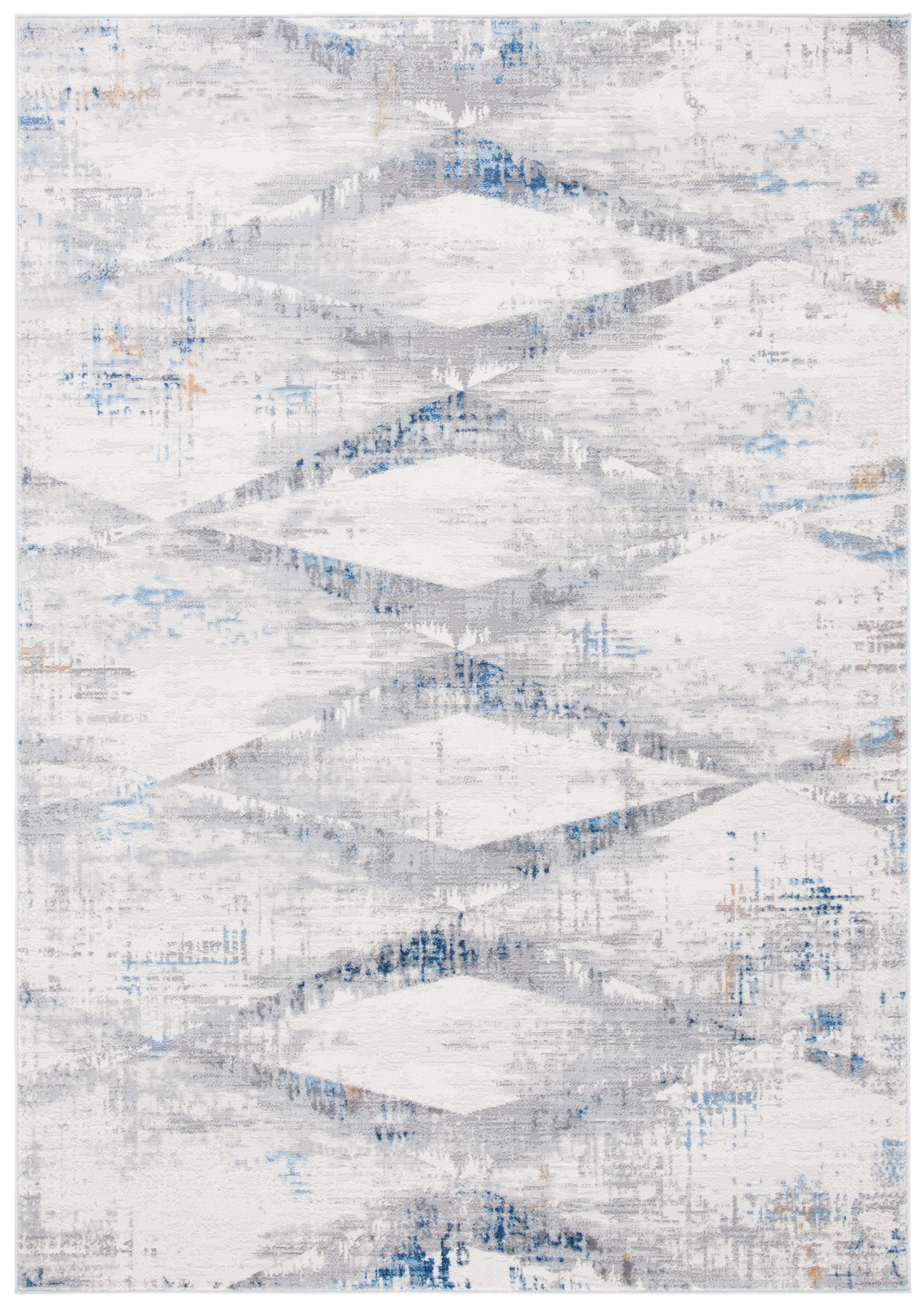 Safavieh ALA478A-8 Amelia Bortola 8 x 10 (ft) Loomed Synthetic Ivory/Blue Rectangular Indoor Geometric Vintage Area rug