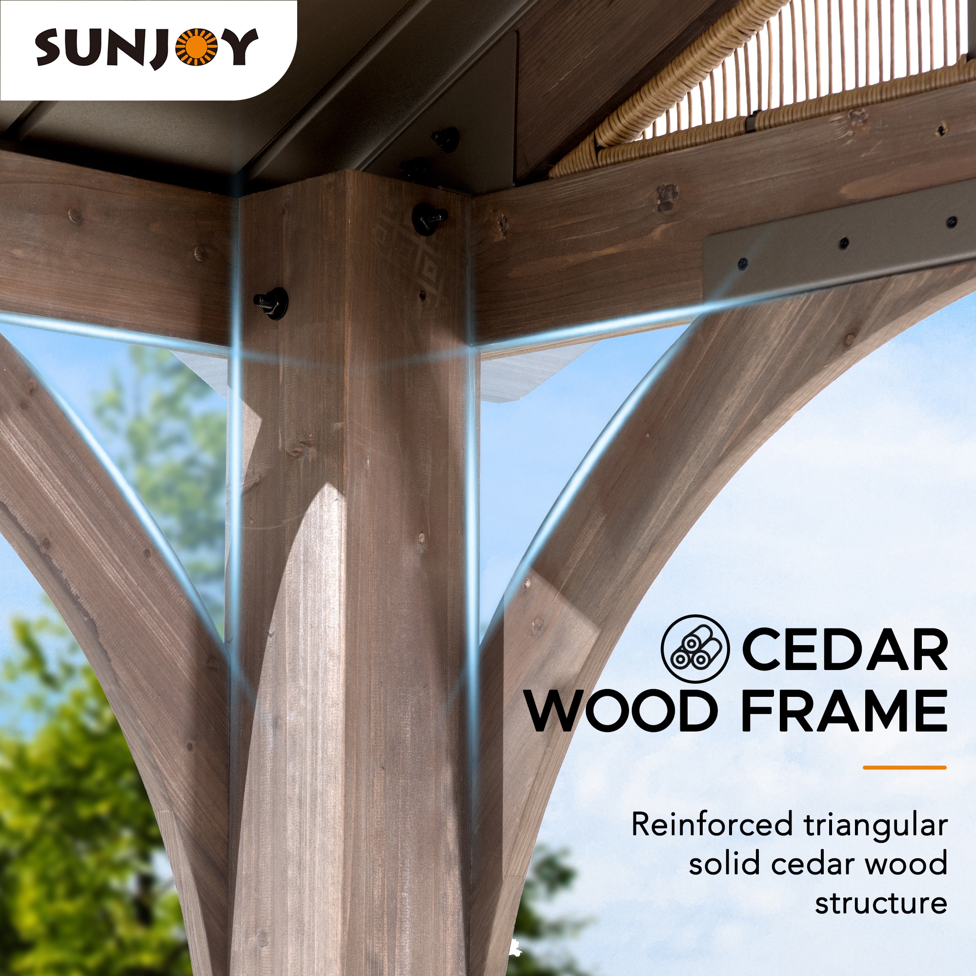 Sunjoy A102013000 Wood-Resin-Gazebos - View #8