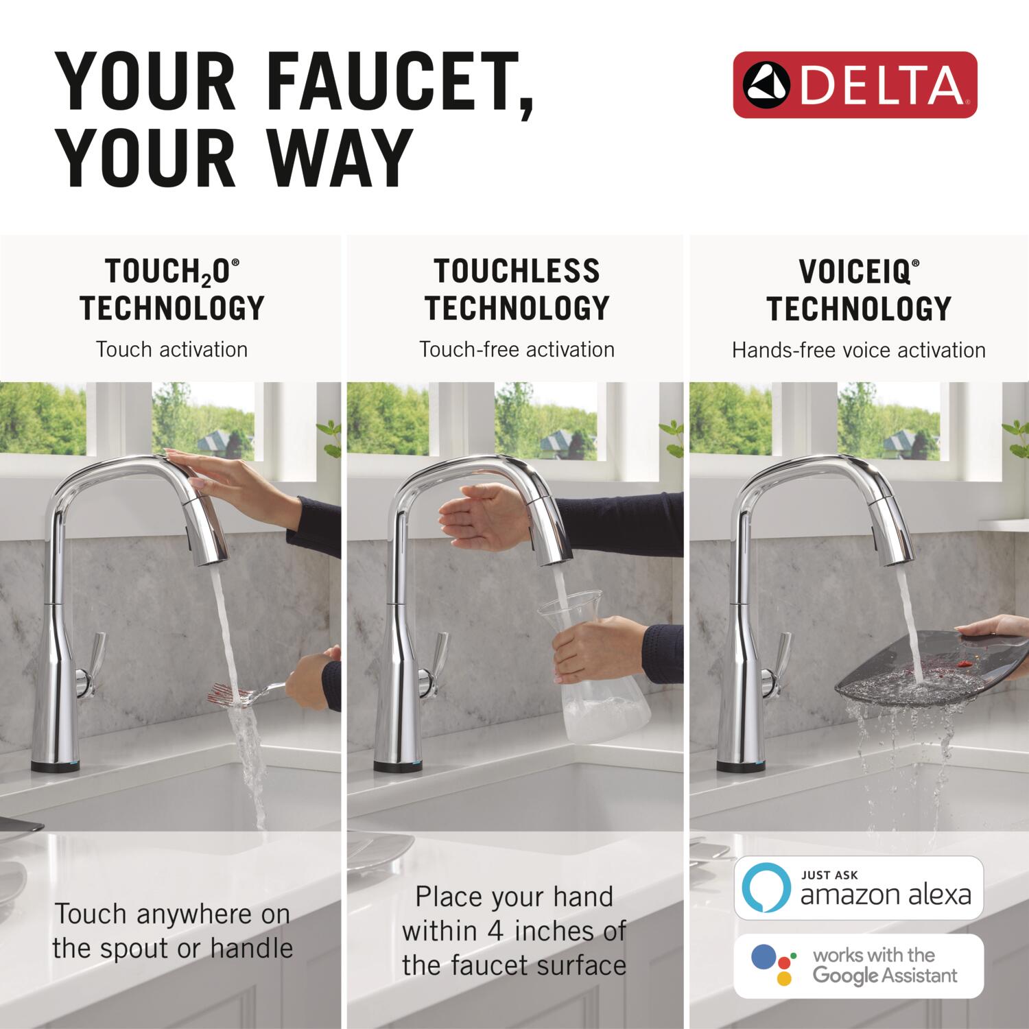 Delta 9176TLV-PR-DST Kitchen-Faucets - View #3