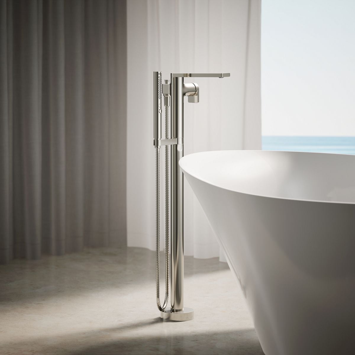 KOHLER T73087-4-SN Roman-Tub-Faucets - View #2