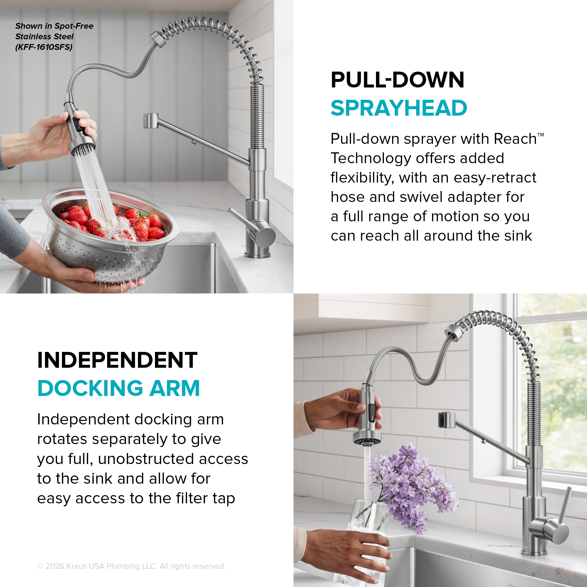 Kraus KFF-1610MBSFSB Kitchen-Faucets - View #8