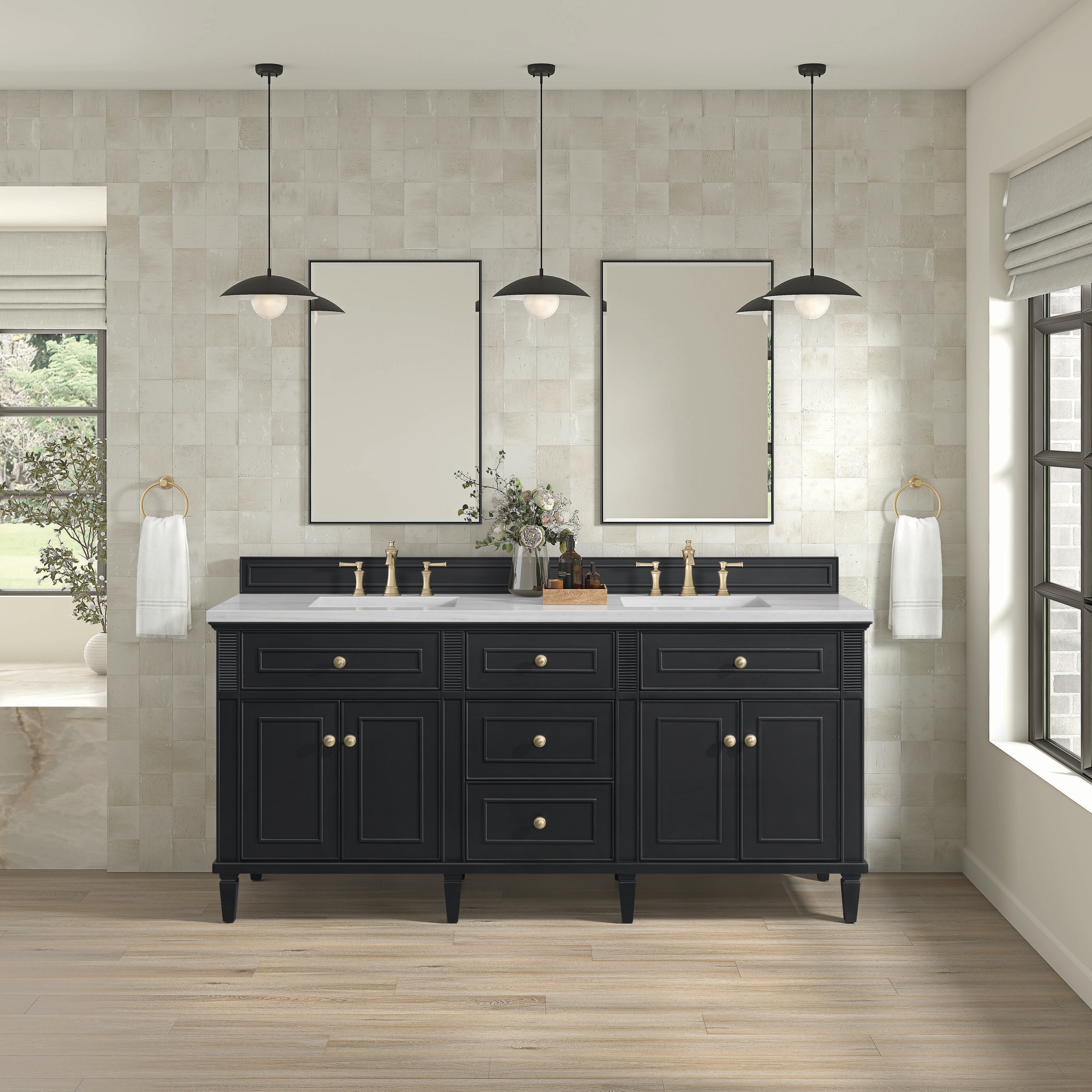 James Martin Vanities 424-V72-BKO-3AF Bath-Vanity-Combo - View #2