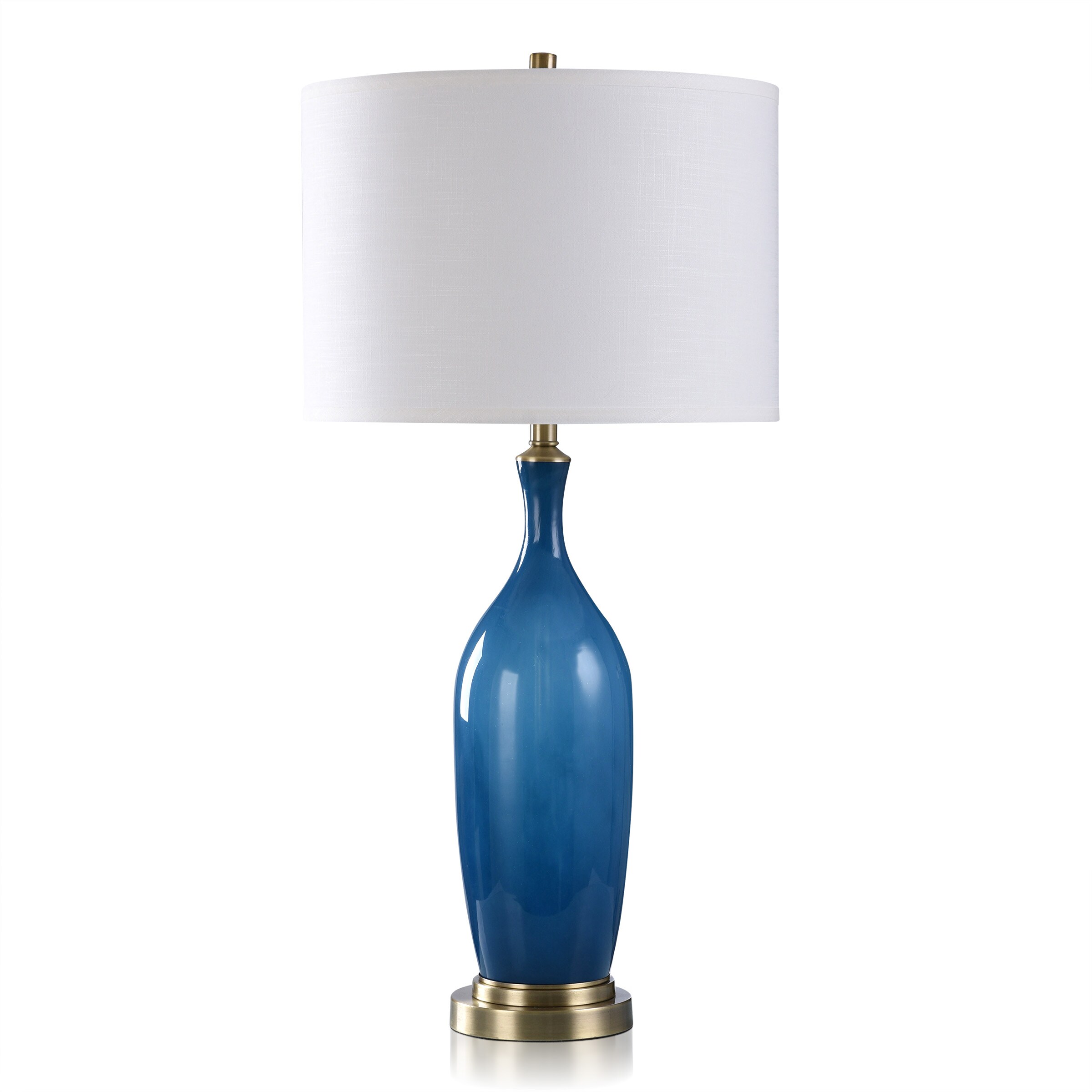 StyleCraft Home Collection Dann Foley Blue On/Off Switch Table Lamp ...