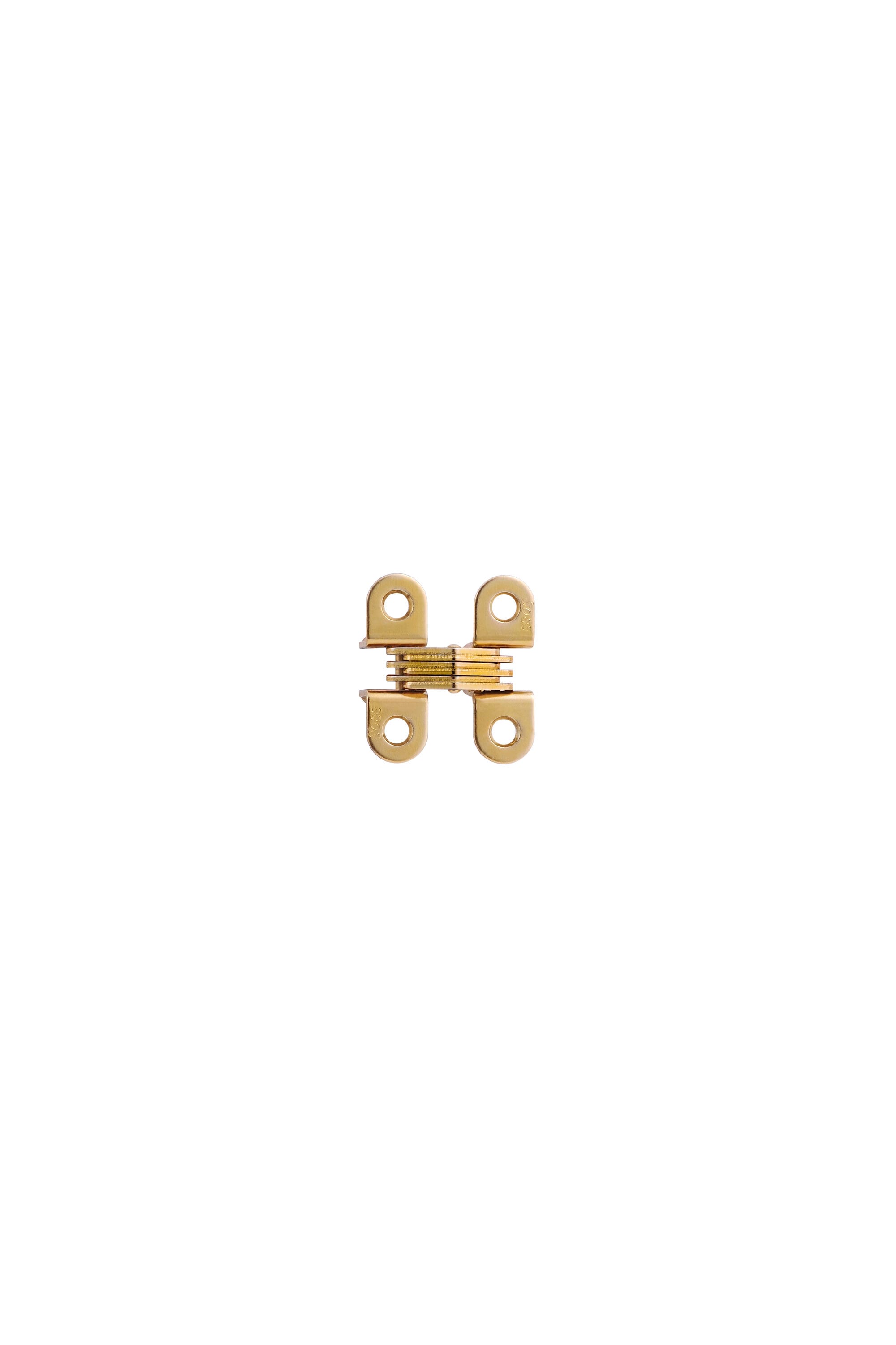 SOSS 303CUS4 303 0-in H Satin Brass Mortise concealed Interior Door Hinge 2 -Pack