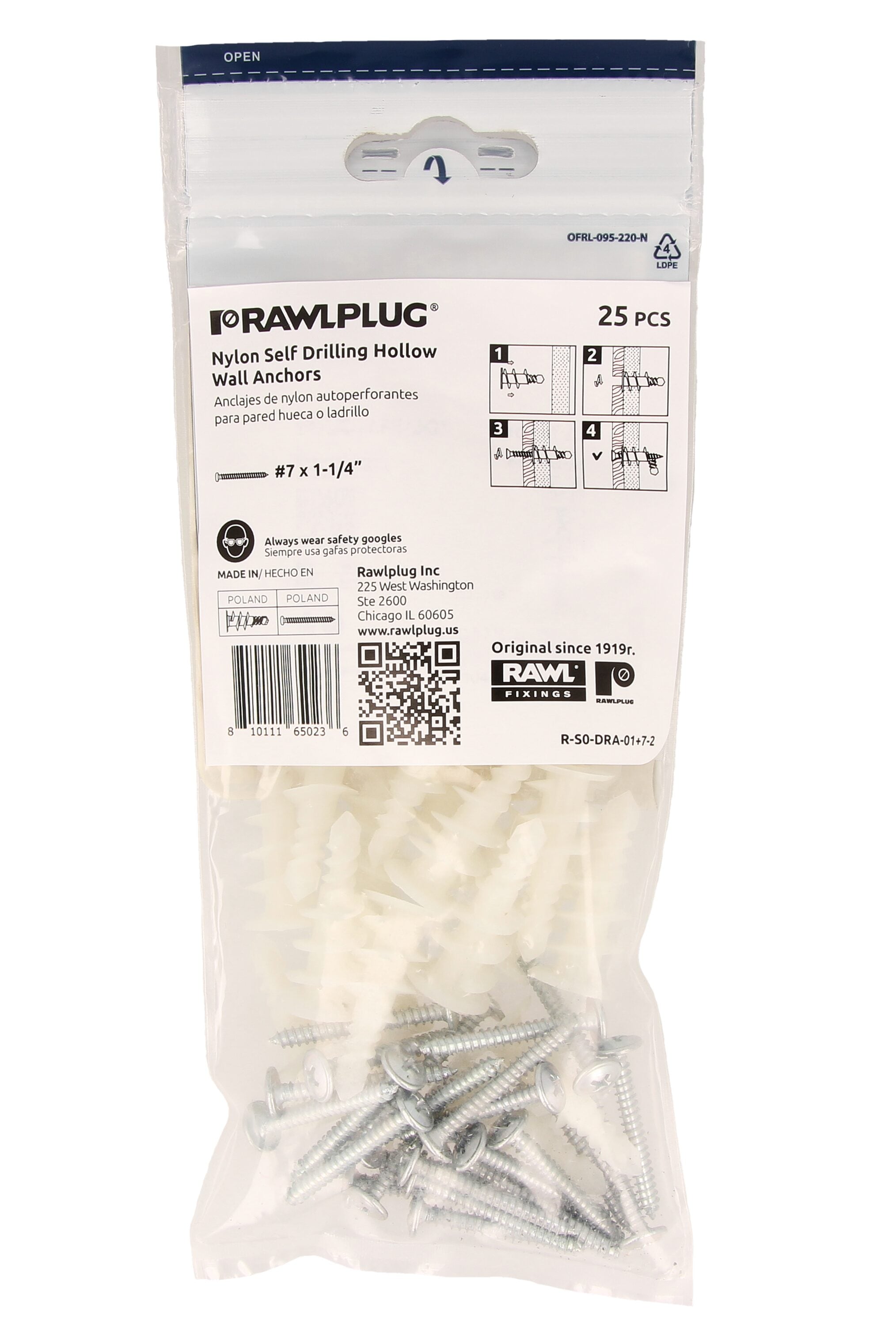 Rawlplug R-S0-DRA-02+8-1 Drywall-Anchors - View #4