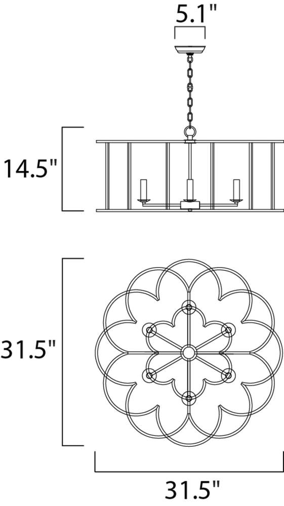 Maxim Lighting 24735BZF b090015 - View #5