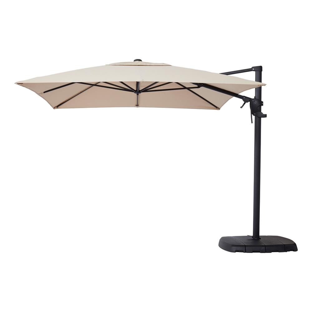 SimplyShade 11-ft Metal Tan No-tilt Cantilever Patio Umbrella with ...