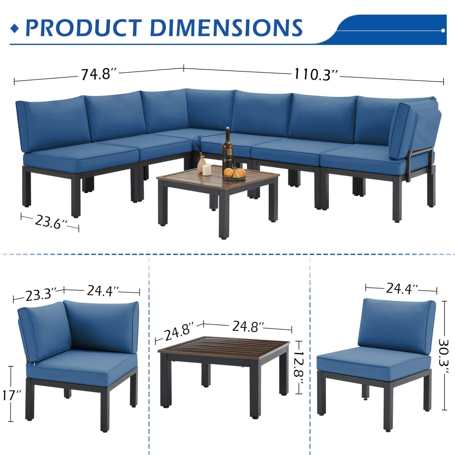 AECOJOY 16077BU-LS01 Patio-Sofas-Daybeds - View #5