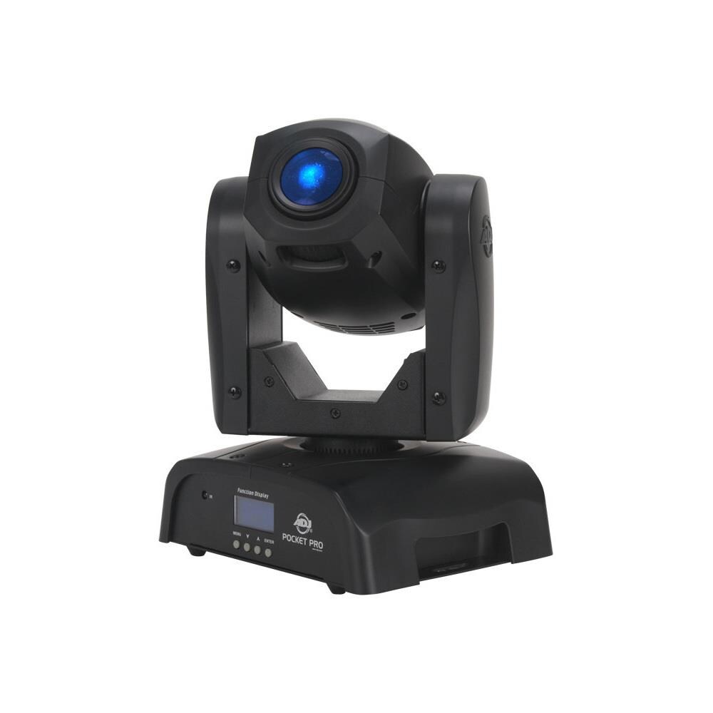  TCNCD378023 ADJ AMDJ-POC723 Pocket Pro Mini Moving Head with 25W LED Source Replaceable GOBOs and powerCON Power Input