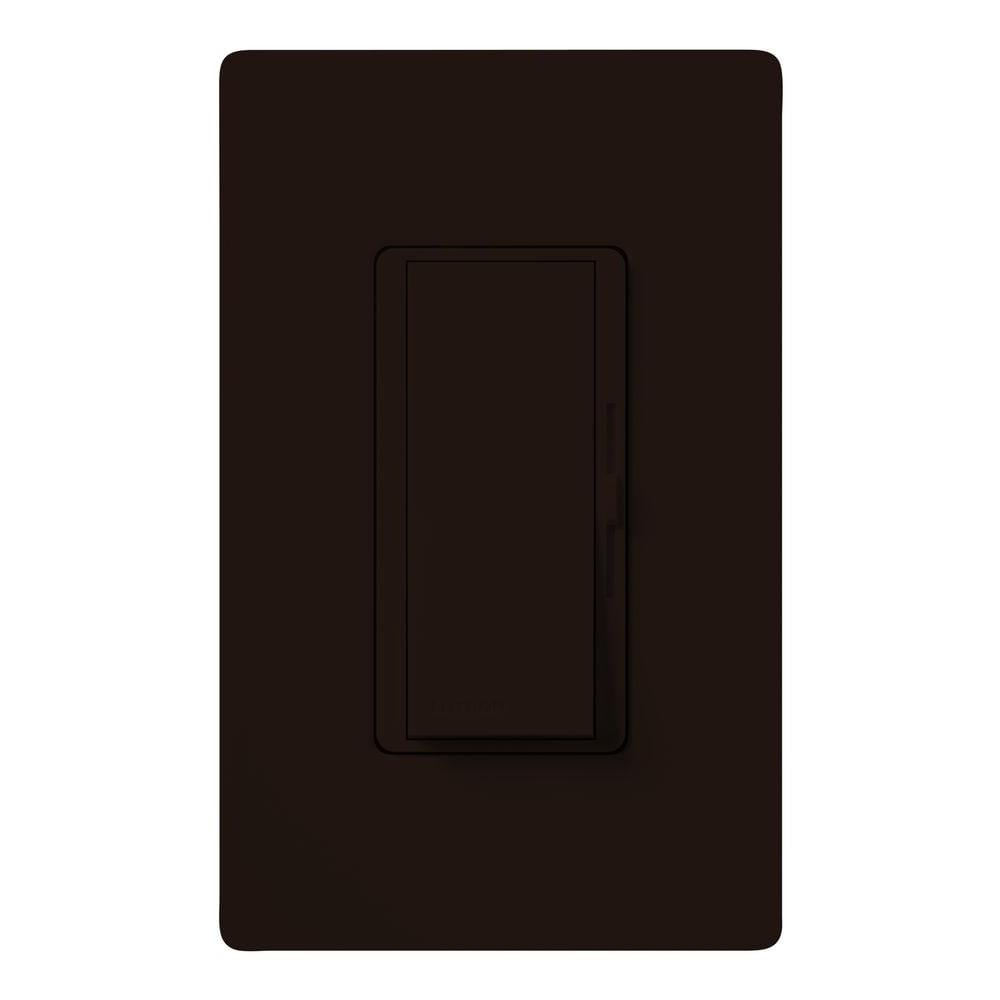 Lutron Diva ELV Single-pole/3-way Rocker Light Dimmer Switch, Brown in ...