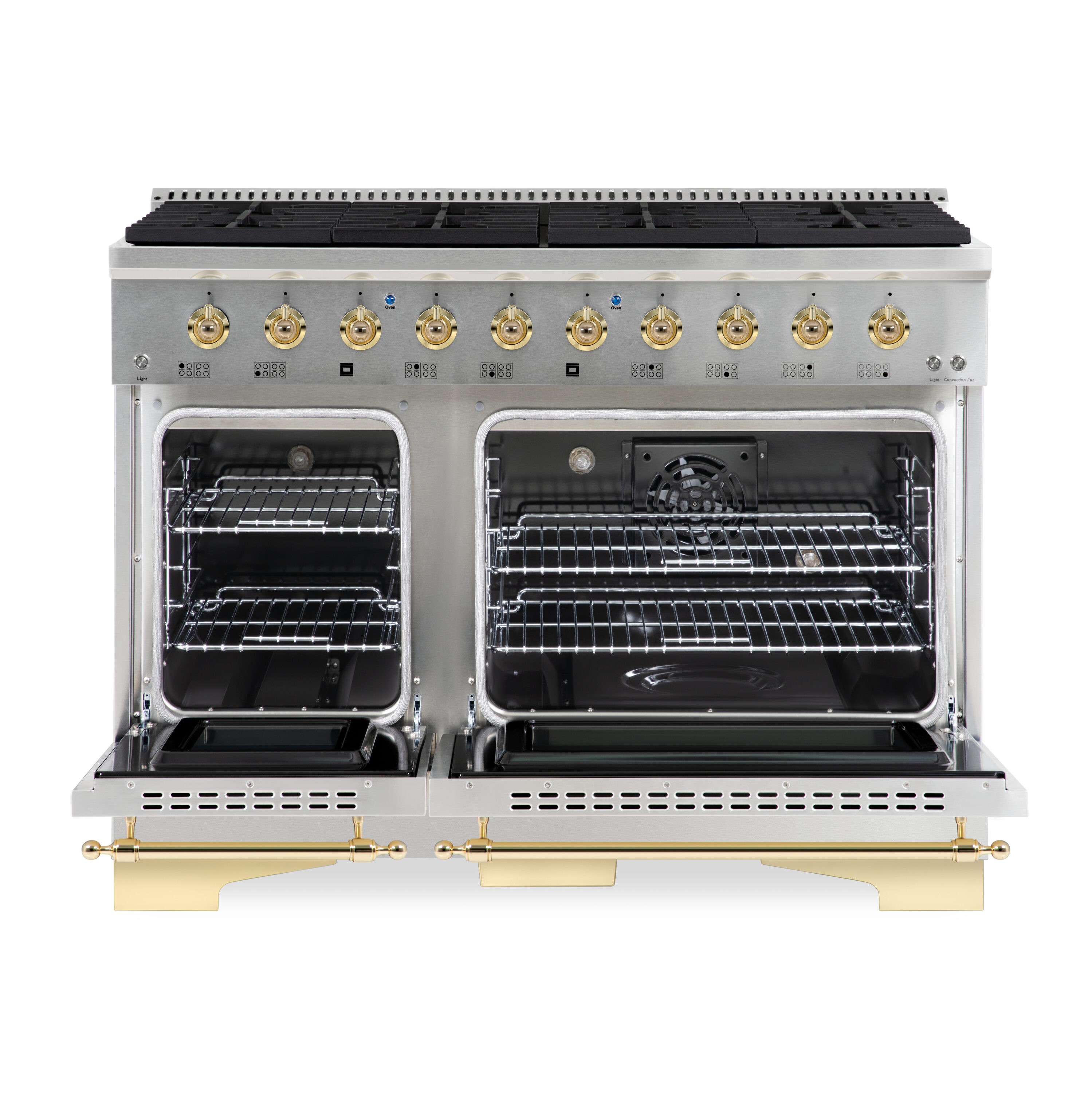 Hallman HCLRG48BSSS Double-Oven-Gas-Ranges - View #5