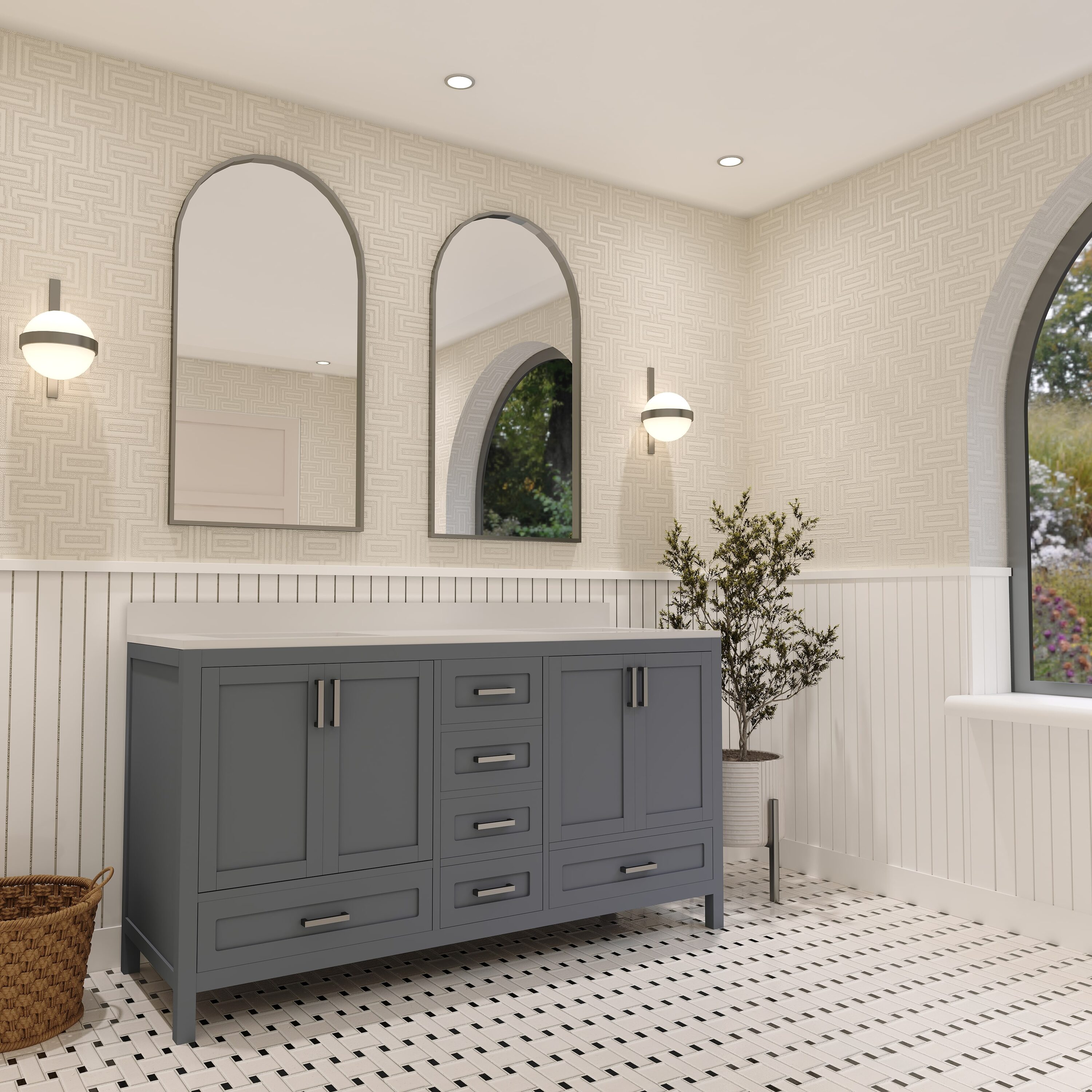 Ayna Decors AVR60CG3102 Bath-Vanity-Combo - View #2