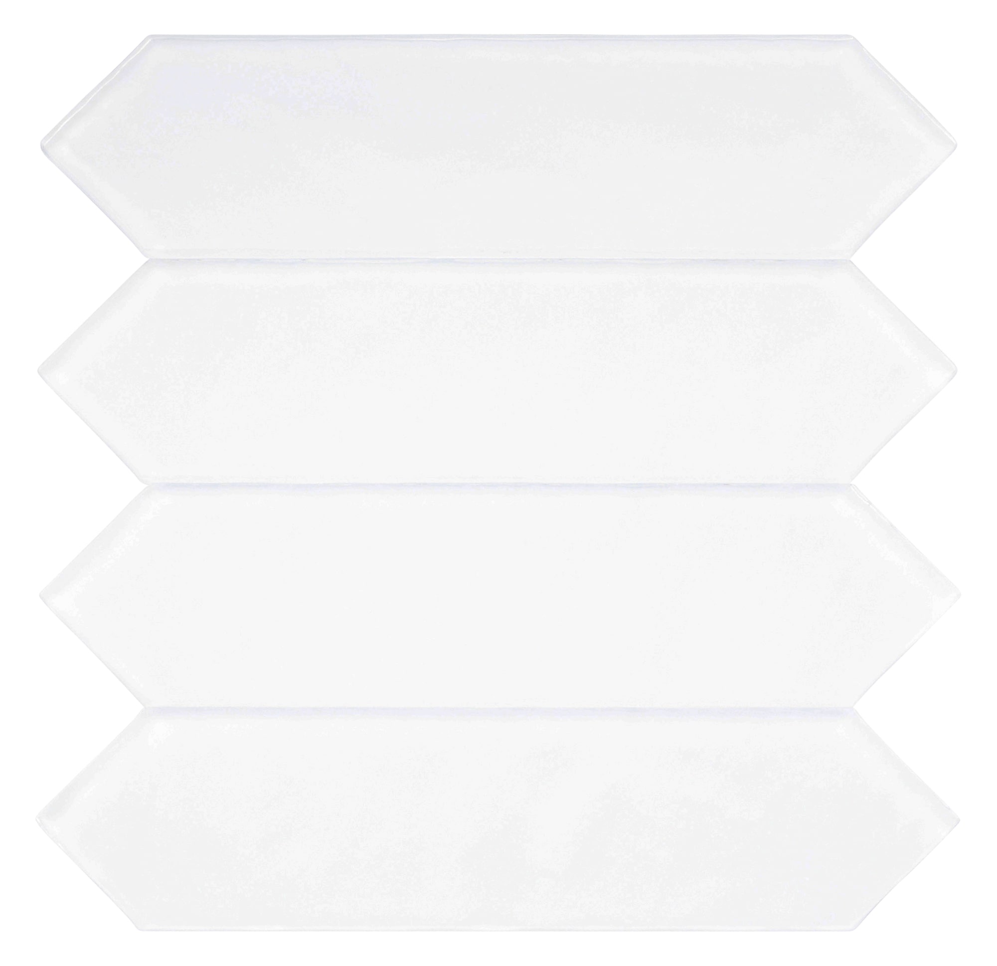 Ergo 3" x 10" Blue Glass Hexagonal Subway Tile