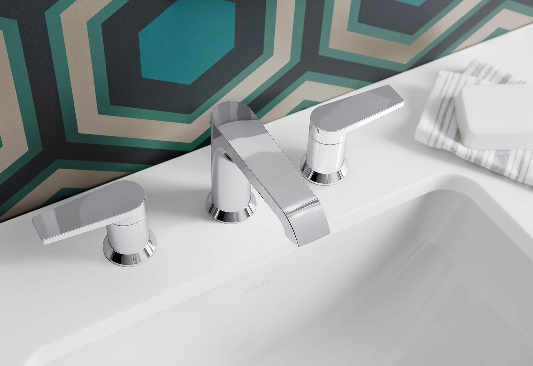  K-97093-4-CP Lavatory-Faucets - View #3