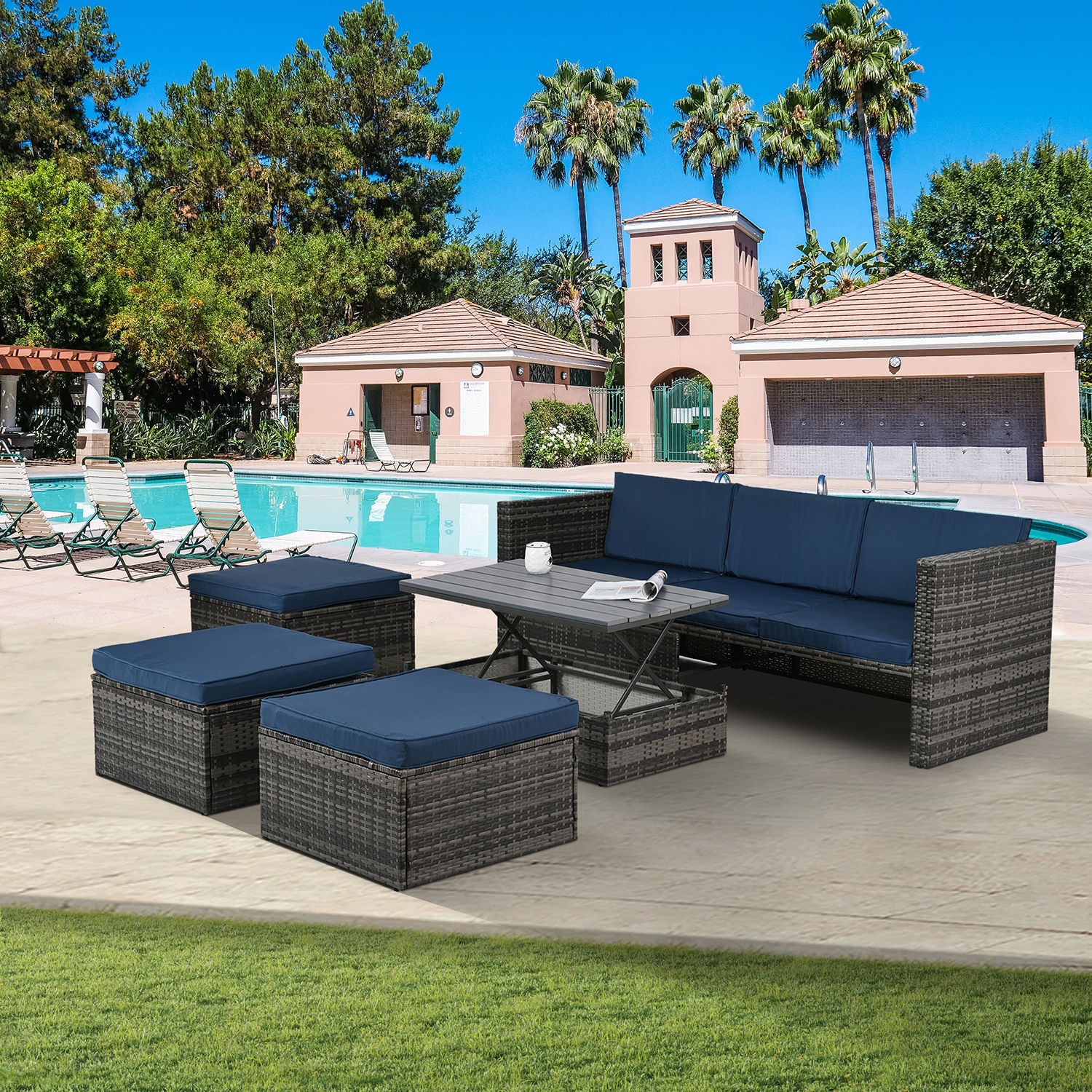 SINOFURN SYB840022BK Patio-Conversation-Sets - View #7
