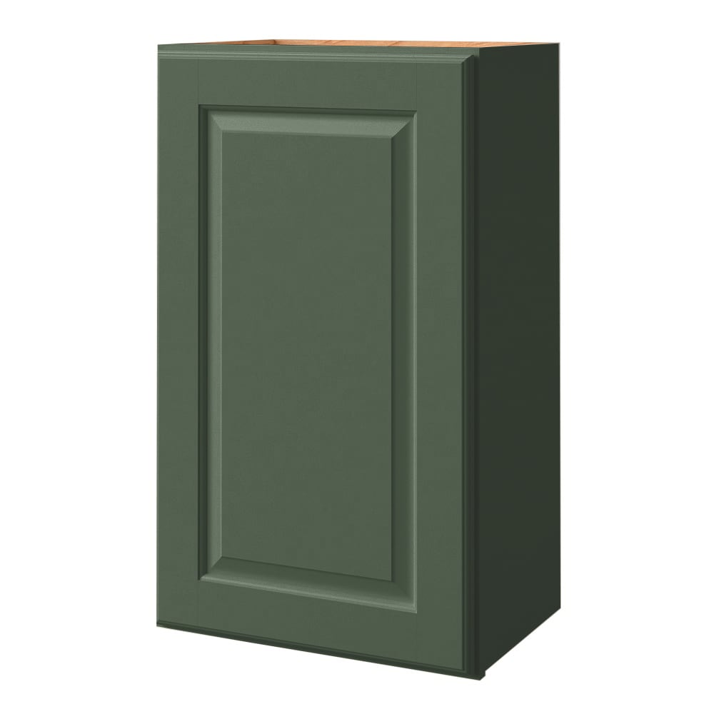 allen + roth 185MT Marston 18-in W x 36-in H x 12-in D Sage Wall Fully assembled Cabinet Raised Panel