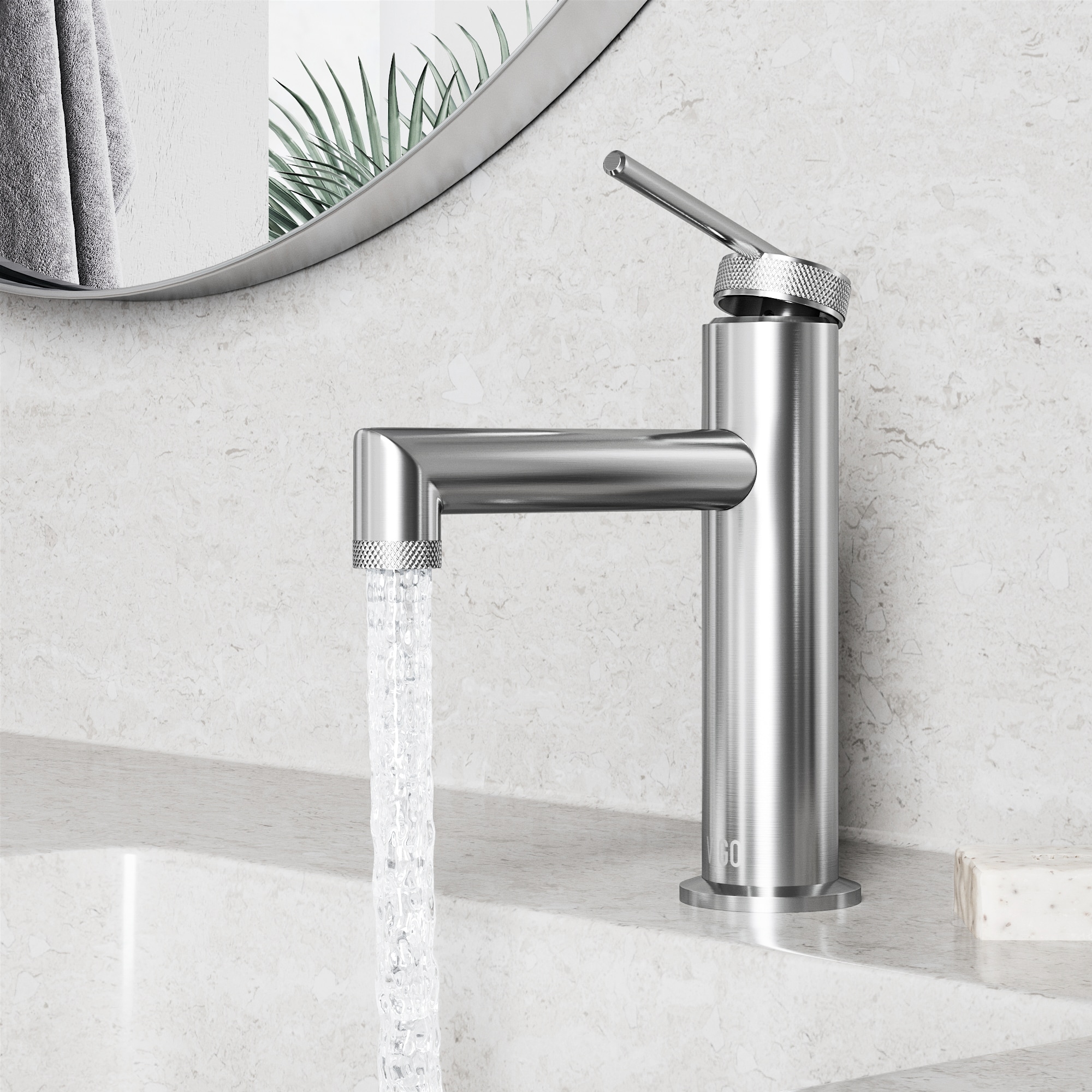 Sterling Brushed Nickel Single Handle Bathroom Faucet