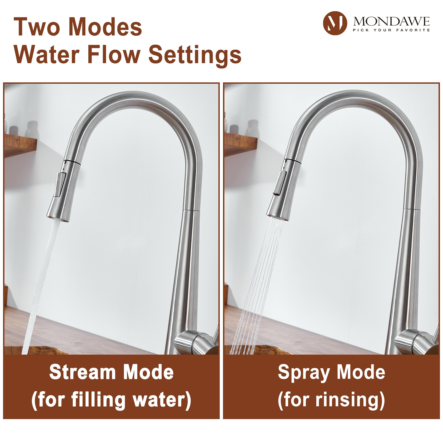 Mondawe MO-DT406NS Kitchen-Faucets - View #6