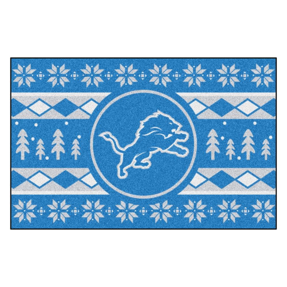 FANMATS Light Blue 1 ft. 7 in. x 2 ft. 6 in. Detroit Lions Vintage Starter  Mat Area Rug 32498 - The Home Depot