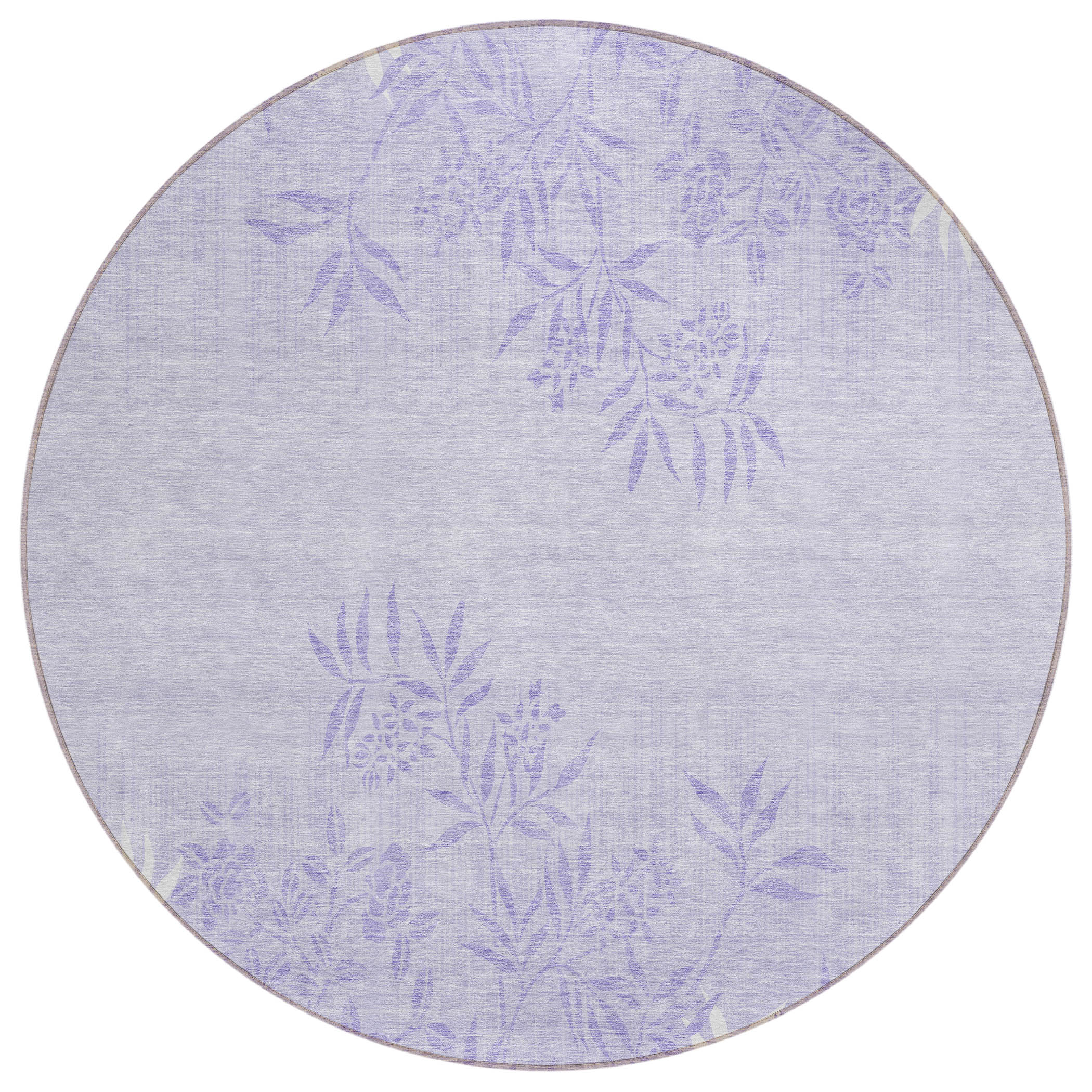 Addison Rugs ACN673LL8RO Chantille ACN673LL 8 x 8 (ft) Polyester Lilac Round Indoor/Outdoor Geometric Machine washable Area rug