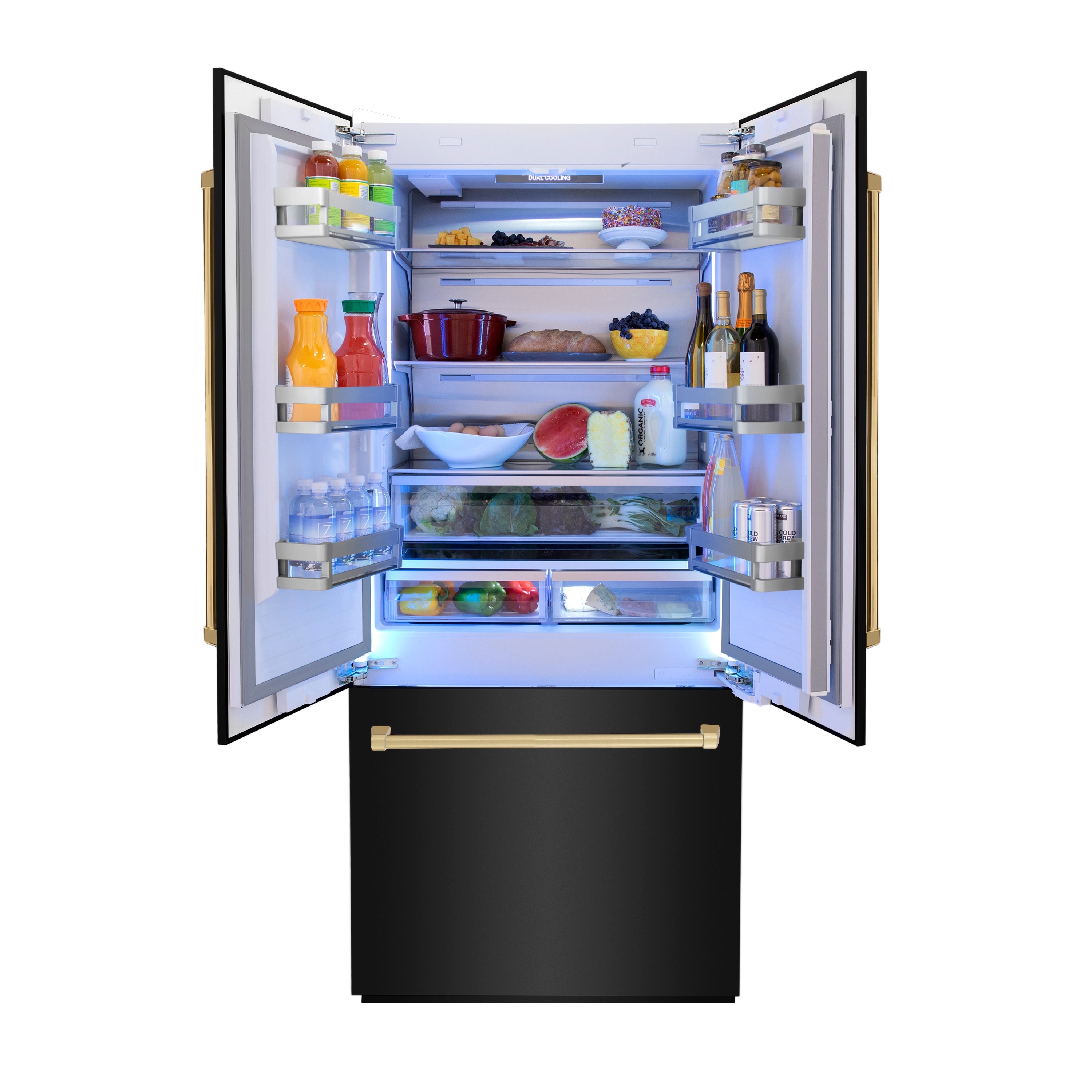 ZLINE KITCHEN & BATH RBIVZ-BS-36-G French-Door-Refrigerators - View #4