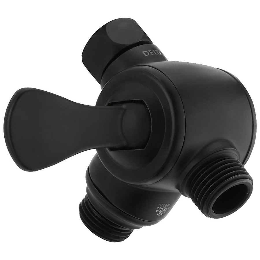 Delta 0.5-in Matte Black Bathtub/Shower Diverter Delta 0.5-in Matte Black Bathtub/Shower Diverter