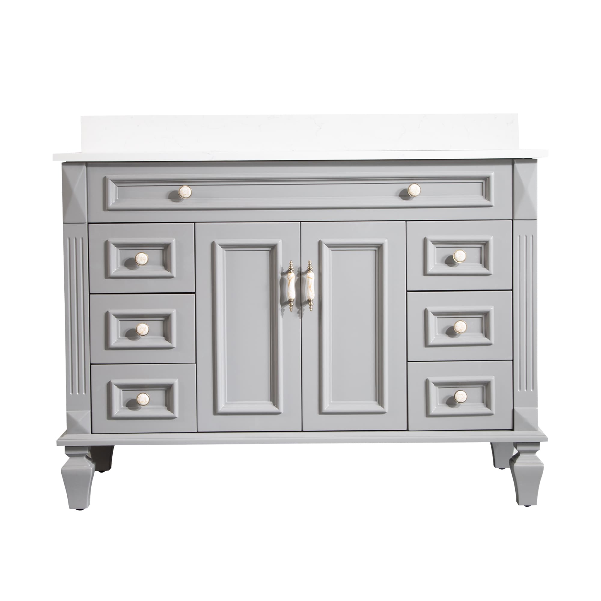 WELLFOR ARTWOOD48QZ-TG-1 Bath-Vanity-Combo - View #3