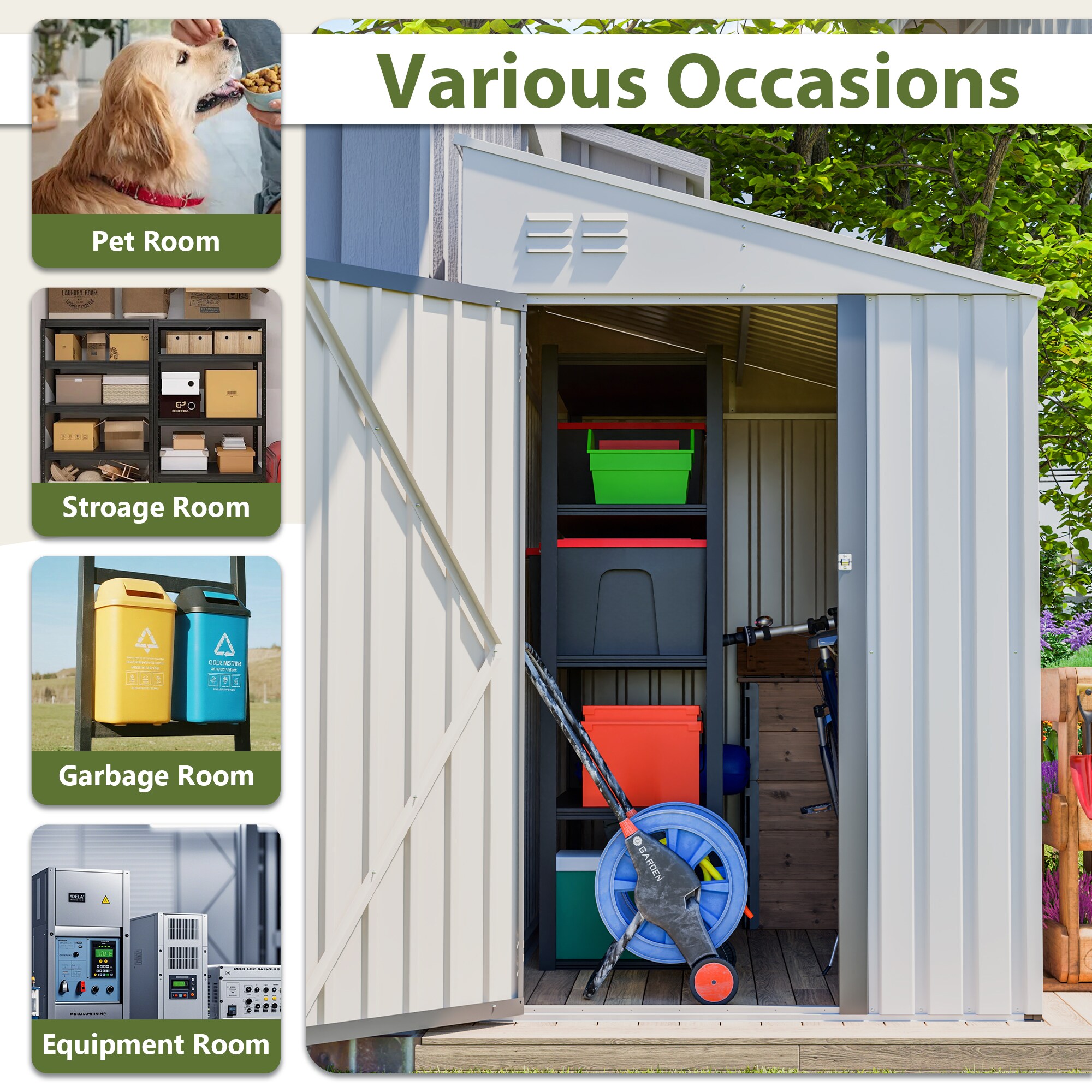 Poinic QURDS-9425S22 Metal-Storage-Buildings-Sheds - View #4