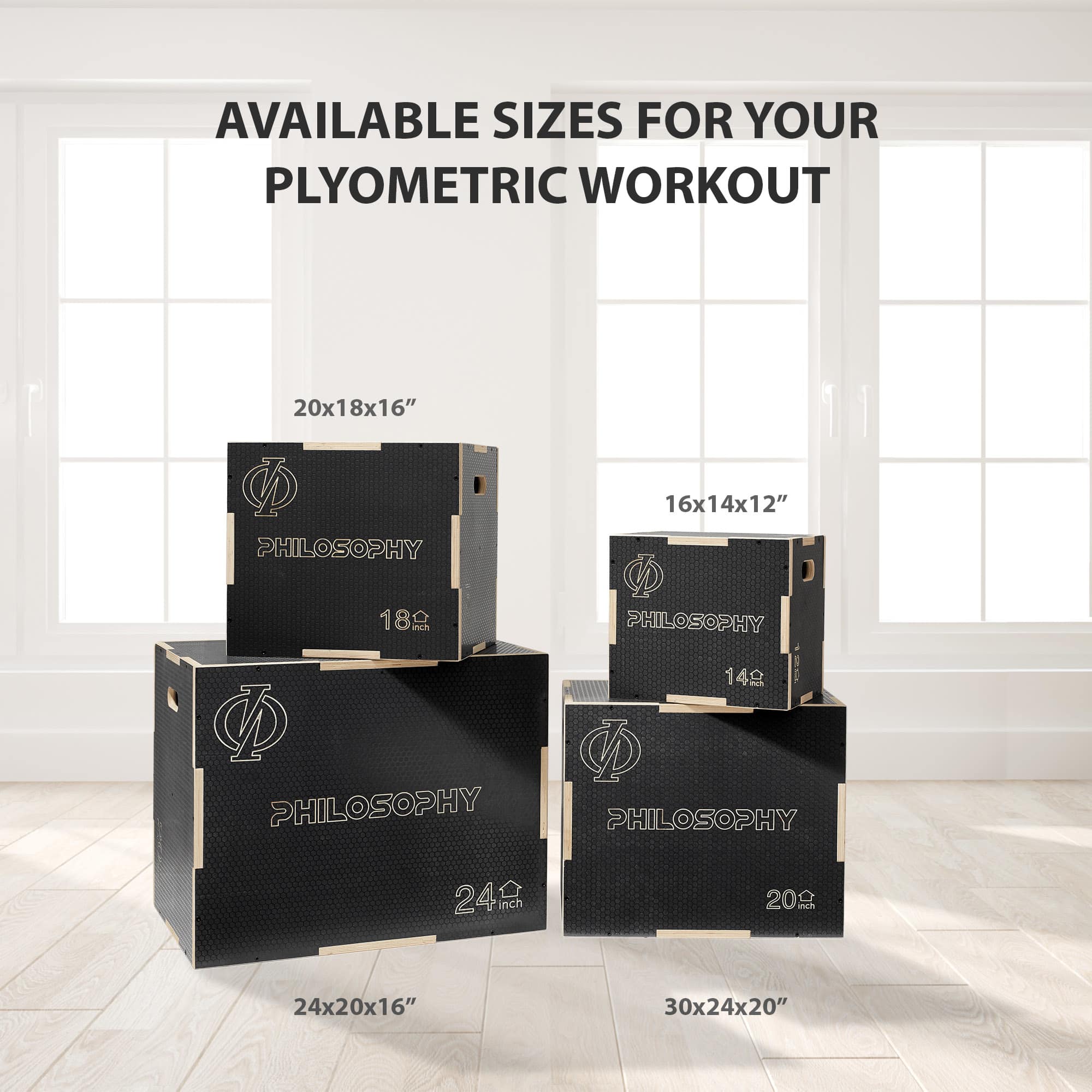 Philosophy Gym FIT-PLYO-3240S-BLK Plyo-Boxes-Platforms - View #5