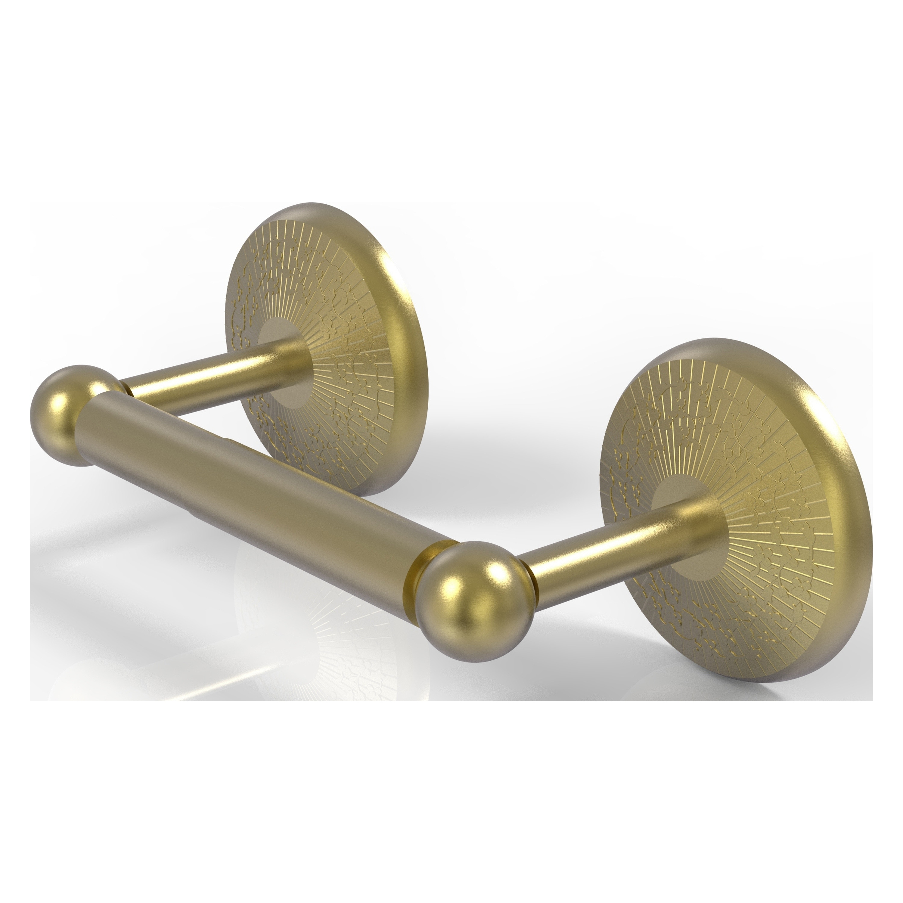 Allied Brass PMC-24-SBR Prestige Monte Carlo Satin Brass Wall mount Double post Toilet Paper Holder 1 -Rolls with Storage