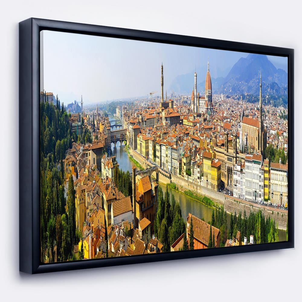 Designart FL8042-22-14-FLB Wood Floater frame 14-Inches H x 22-Inches W Landscape Canvas Print