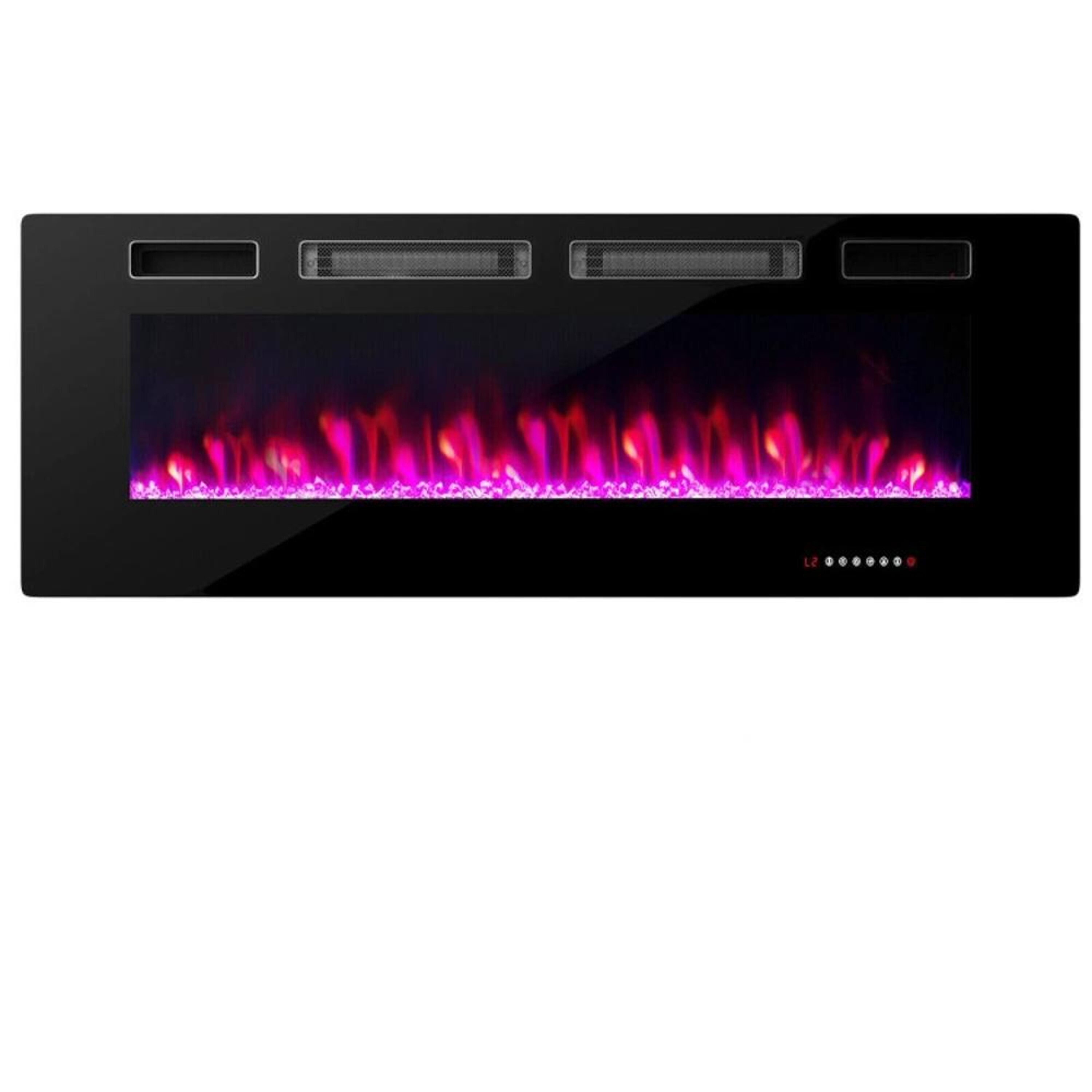 Clihome CL-50-10235 50-Inches W Black Wall mount Fan-forced Wall-mount Electric Fireplace with Remote Control Included