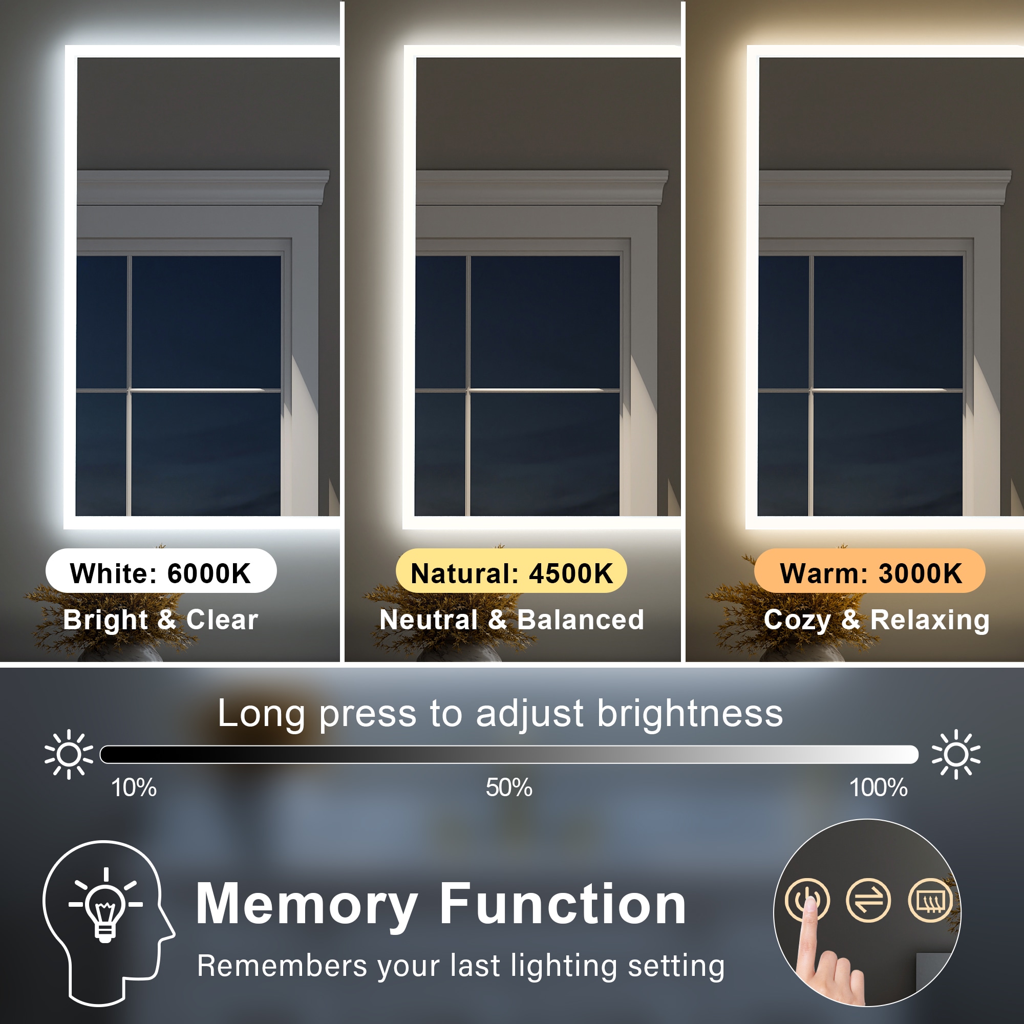 CALVON WMR10W84 Framed-Bath-Mirrors - View #6