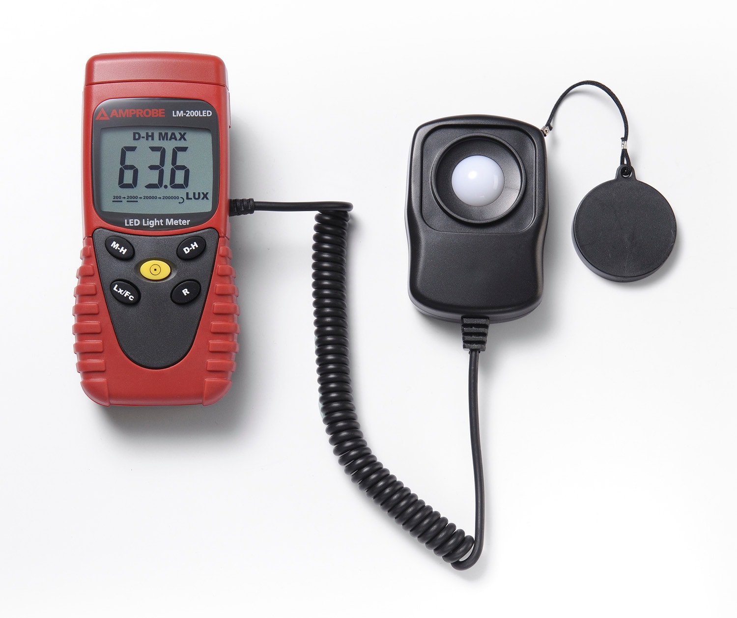 Non-contact LED Light Meter in Red | - Amprobe LM-200LED