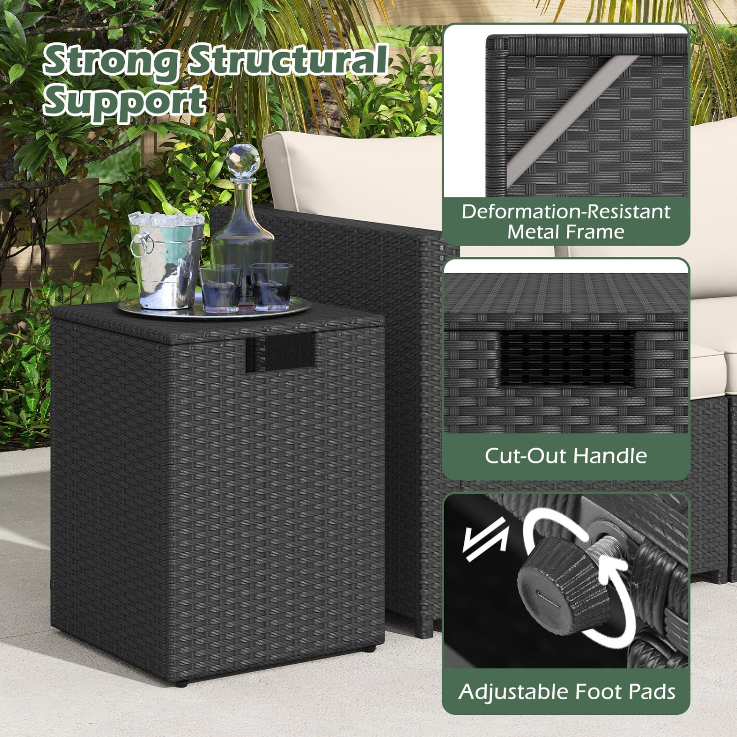 Slickblue D-CO-KD49357WH Gas-Fire-Pit-Accessories - View #5