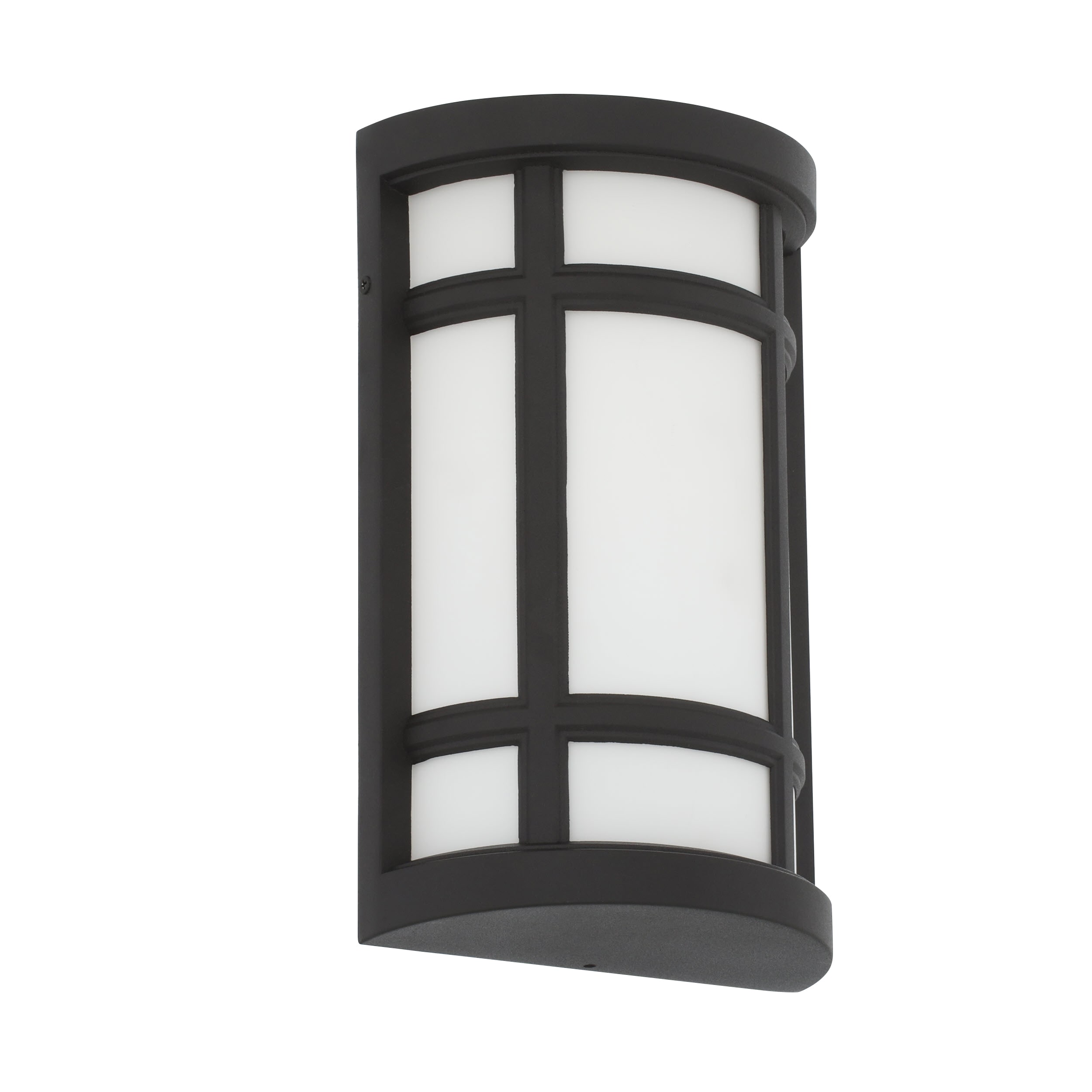 Matte Black Opal Glass 13" Wall Sconce