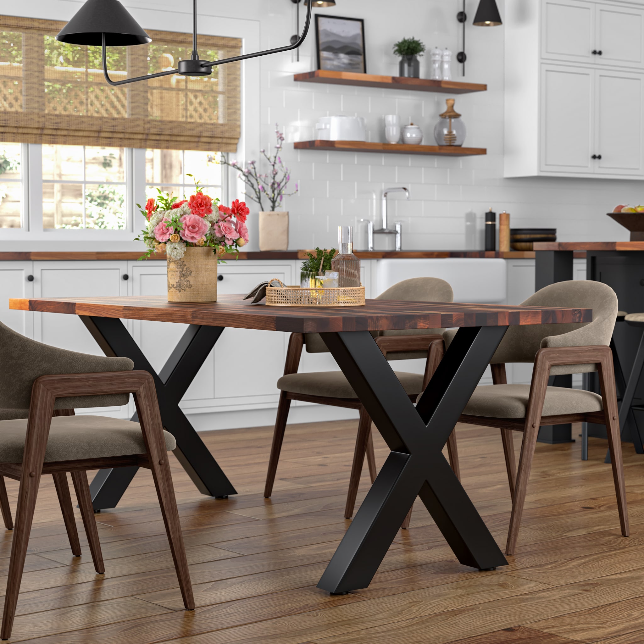 Sparrow Peak LEGXSTBK62014-710MM Wood-Table-Legs - View #2