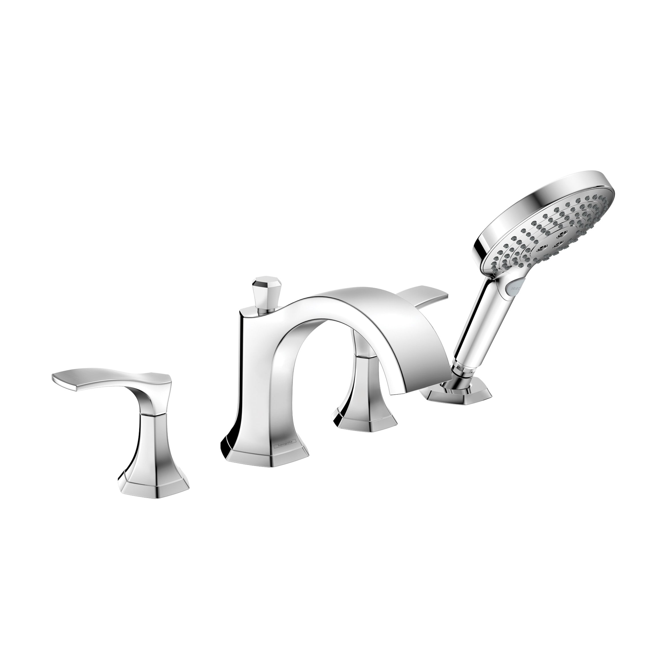 Hansgrohe 04817000 Chrome 2-handle Deck-mount Roman Mid-arc Bathtub Faucet
