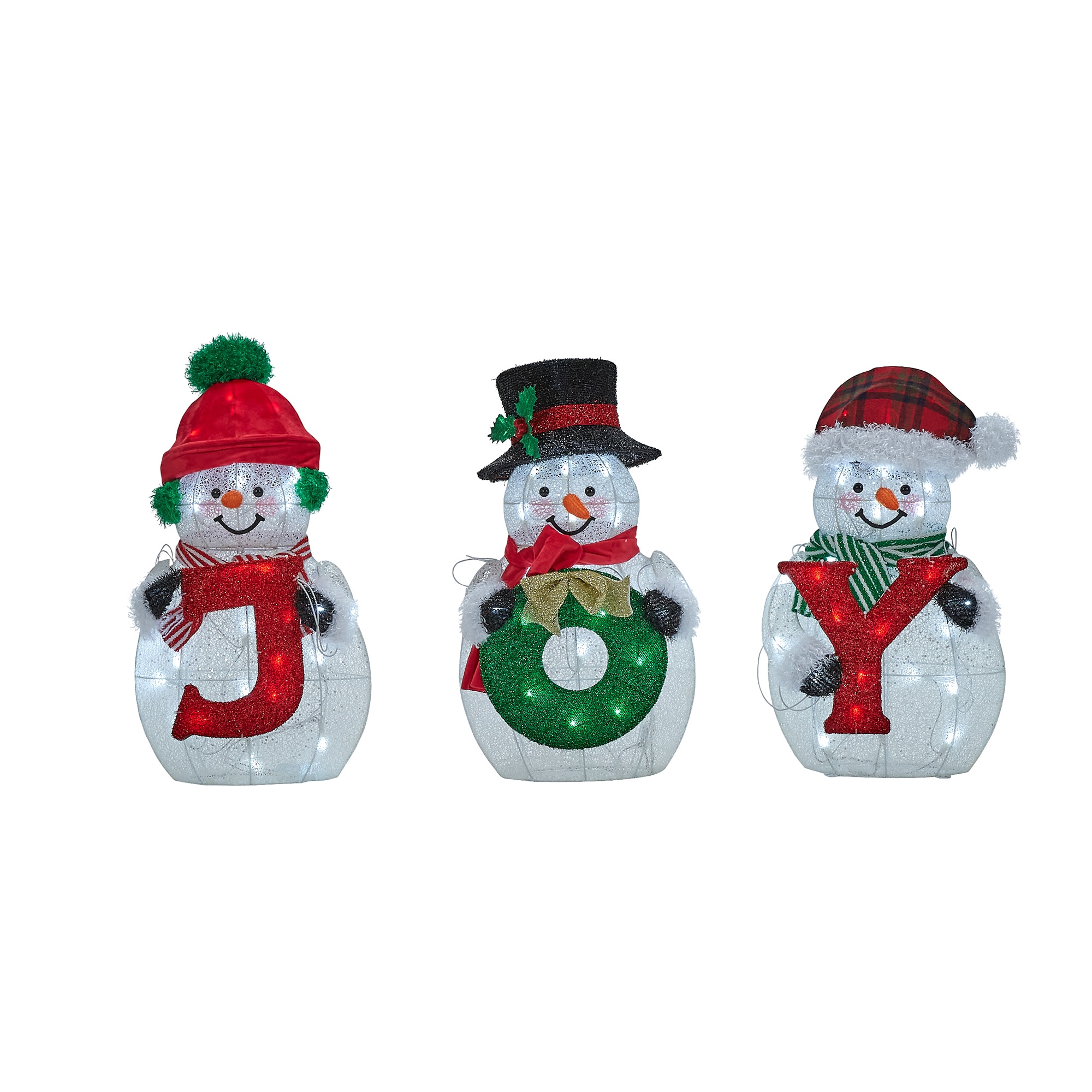 Holiday Living 26.5-in Snowman Free Standing Decoration With Multicolor 