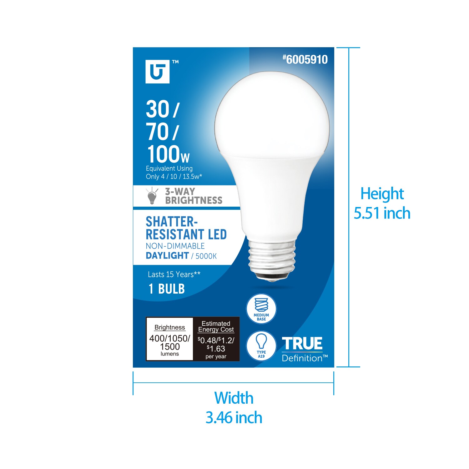 Utilitech YGA03C86-3WAY-950 Led-Lights - View #4
