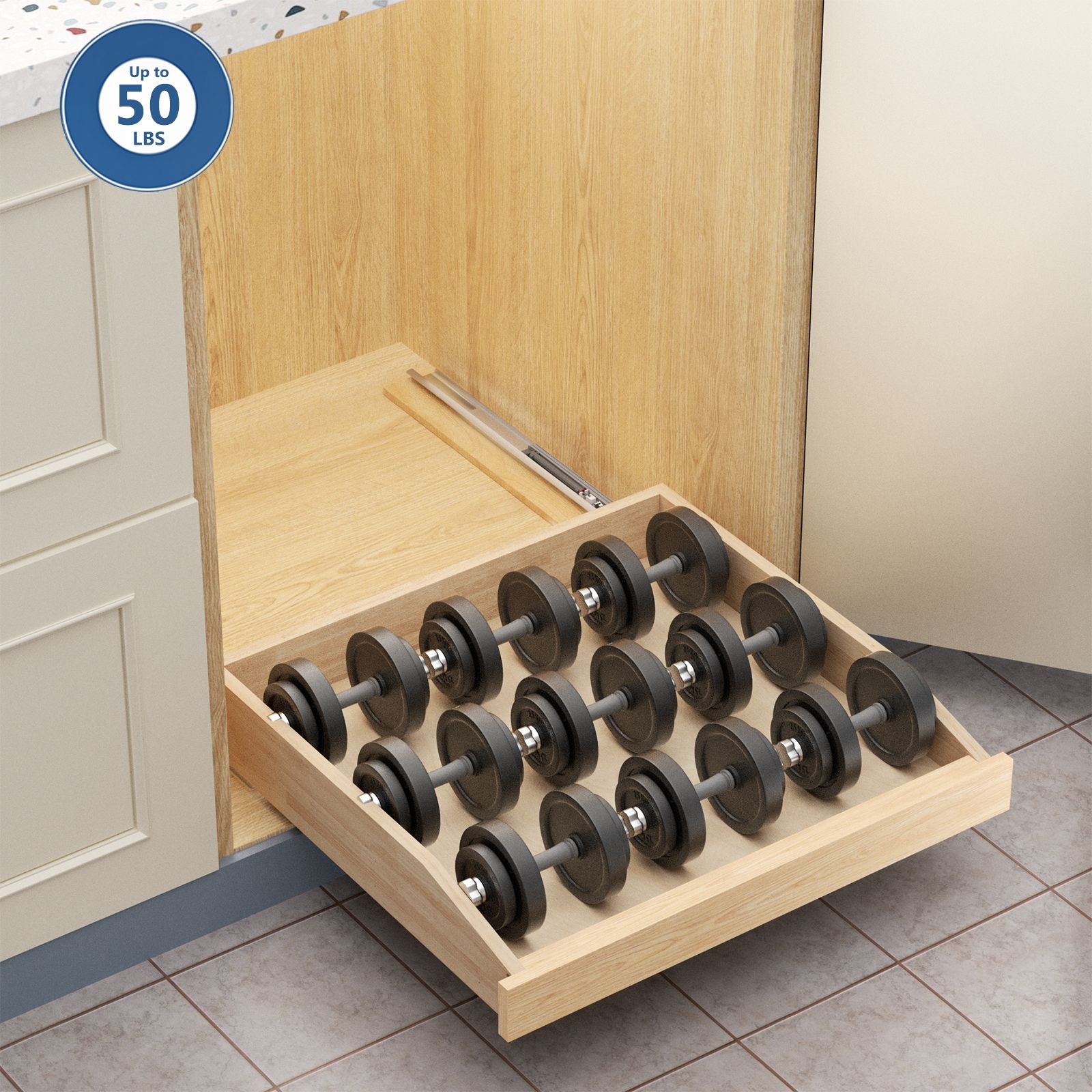LOVMOR LS-AIW23-YCM Pull-Out-Cabinet-Baskets - View #5
