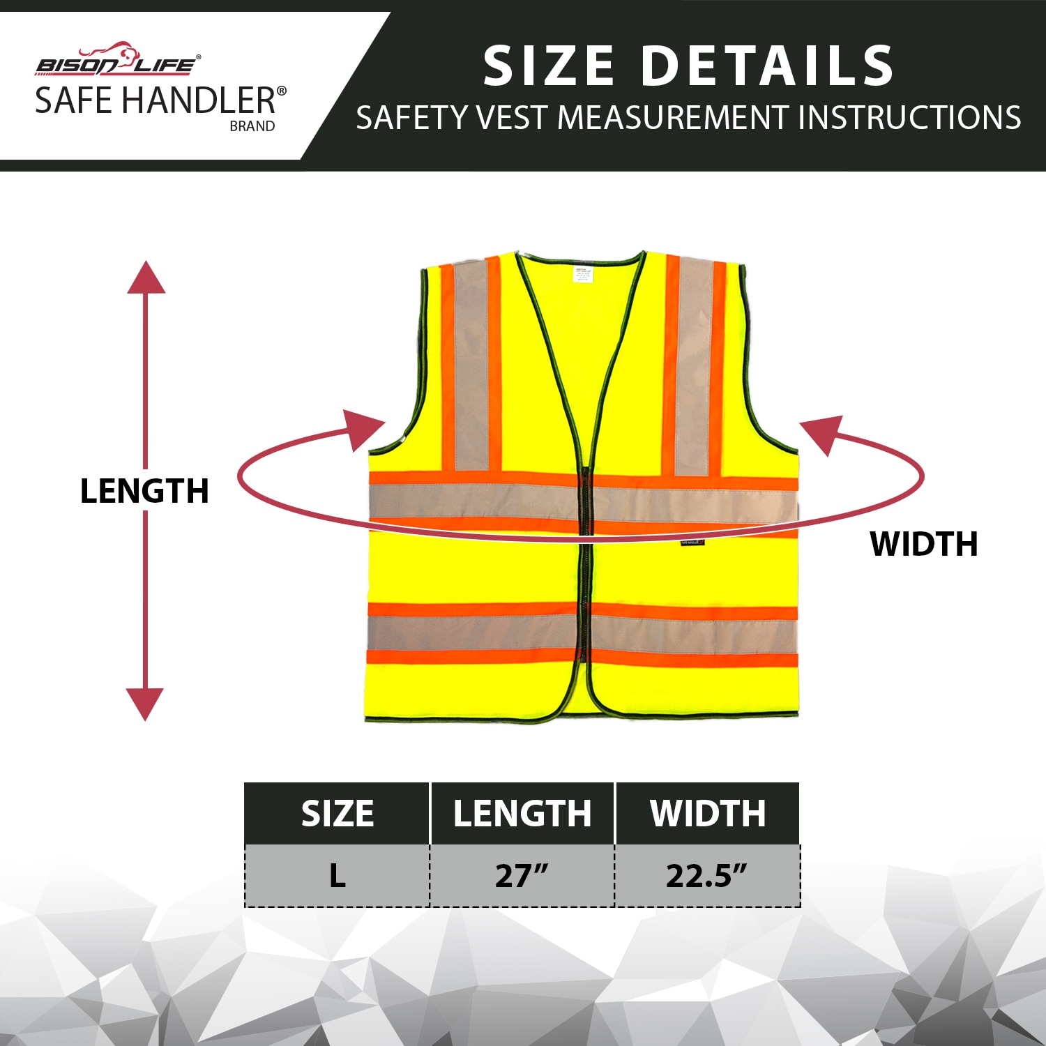 BISON LIFE BLSH-ES-L-SV4Y-2-5 Safety-Vests - View #6
