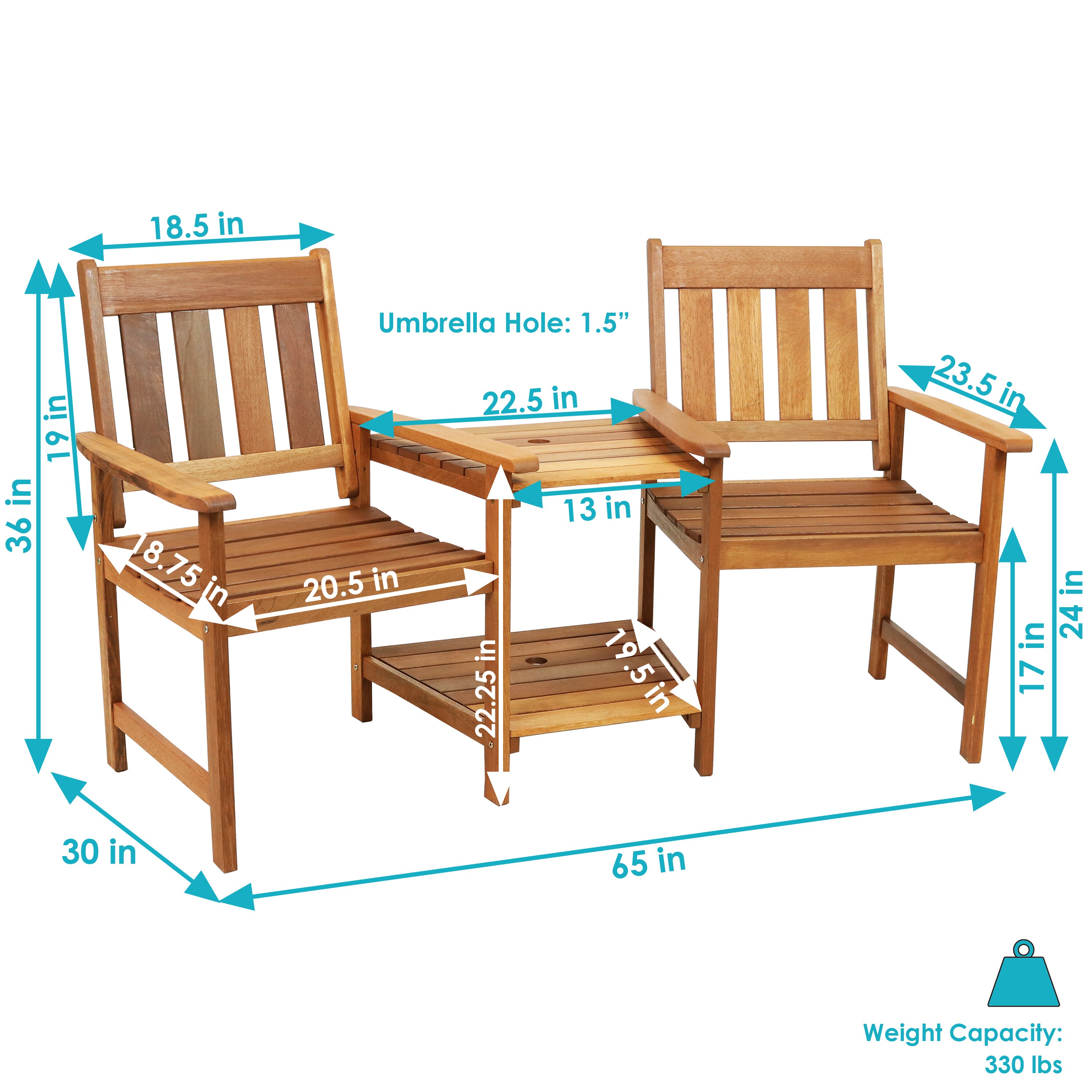 Sunnydaze Decor FRN-879 Patio-Chairs - View #5