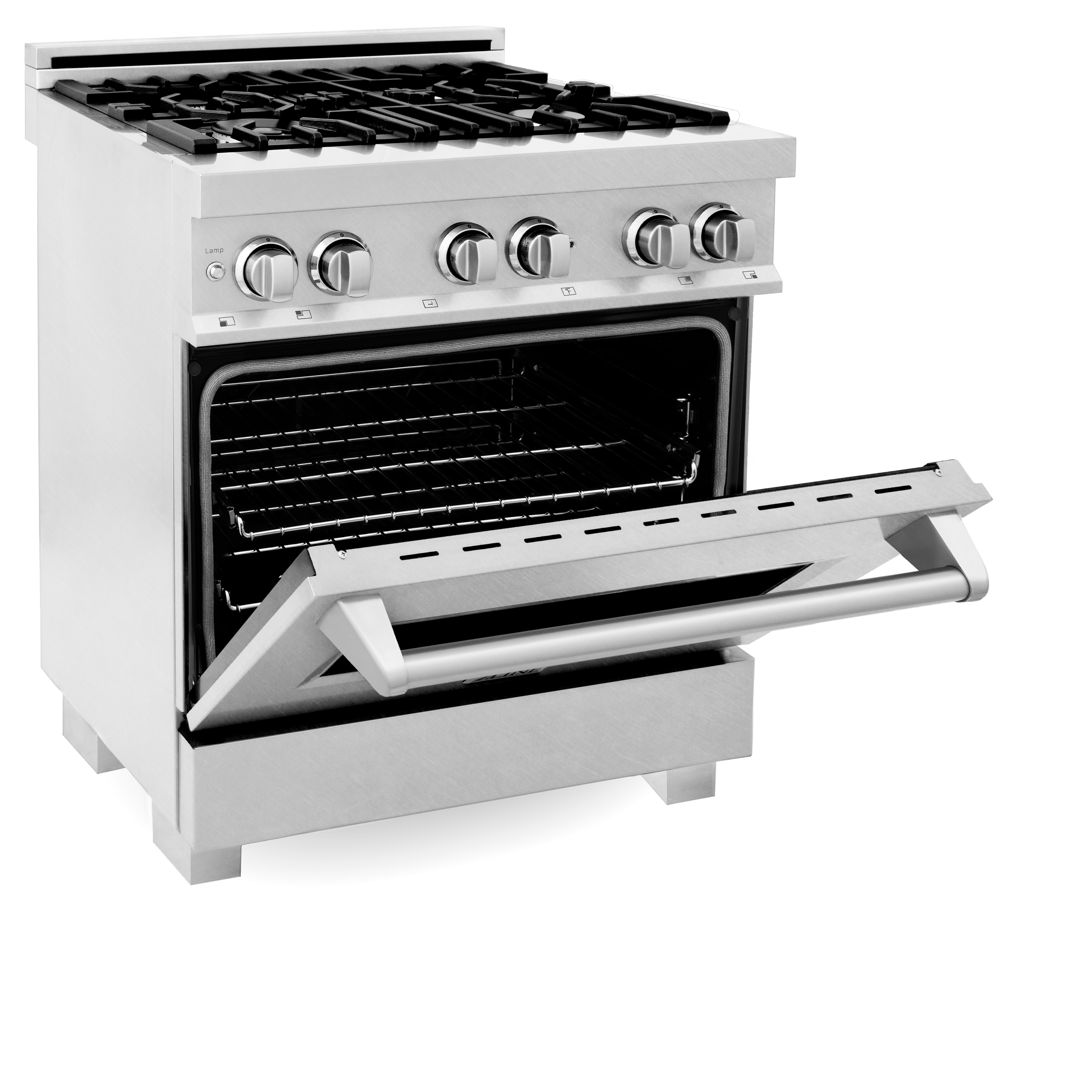 ZLINE Kitchen and Bath 30 in. 4 Burner Dual Fuel Range in Stainless Steel  RA30 - The Home Depot