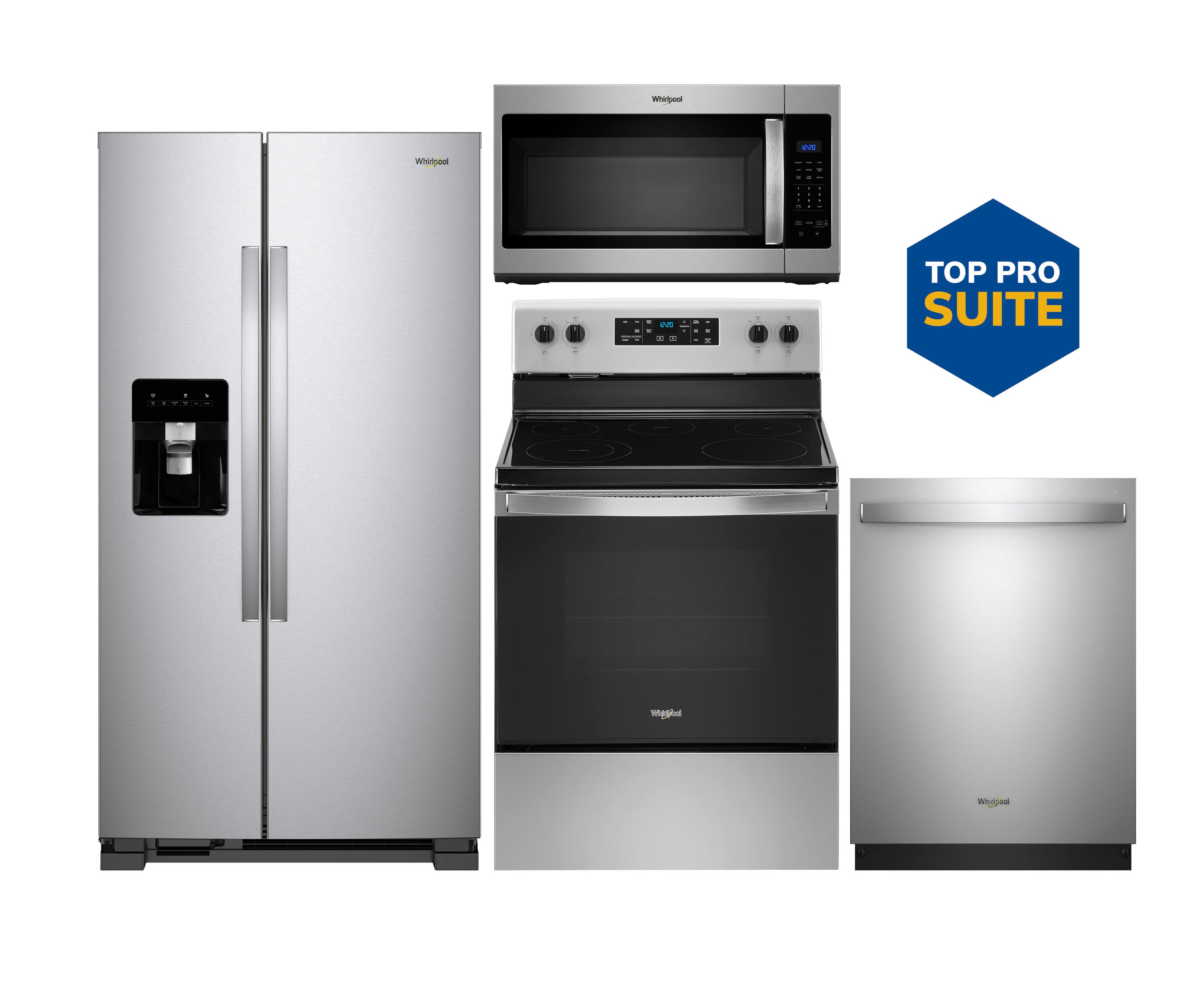 whirlpool stainless steel appliances