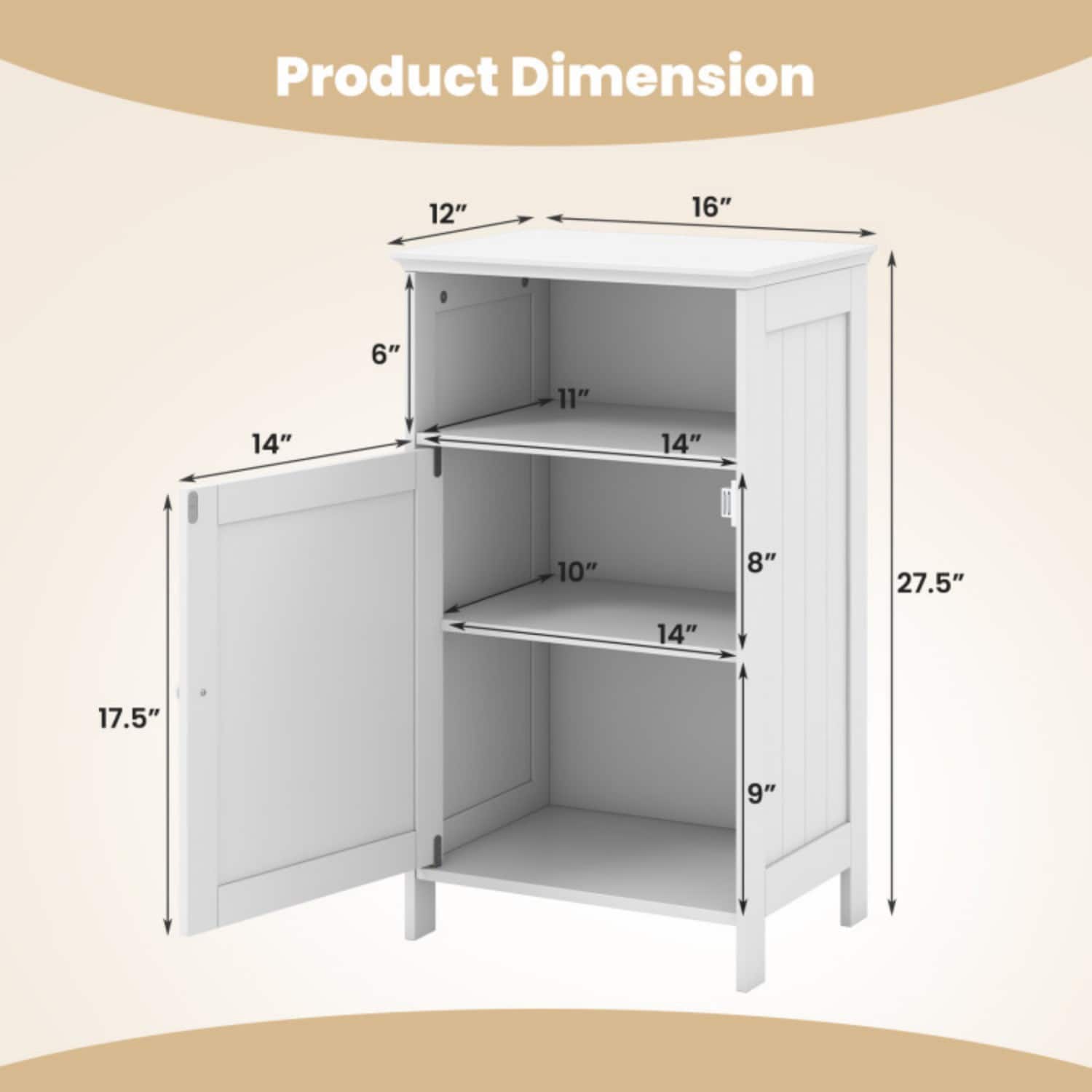 Vanityfus VA-HYA019319WH Linen-Cabinets - View #6