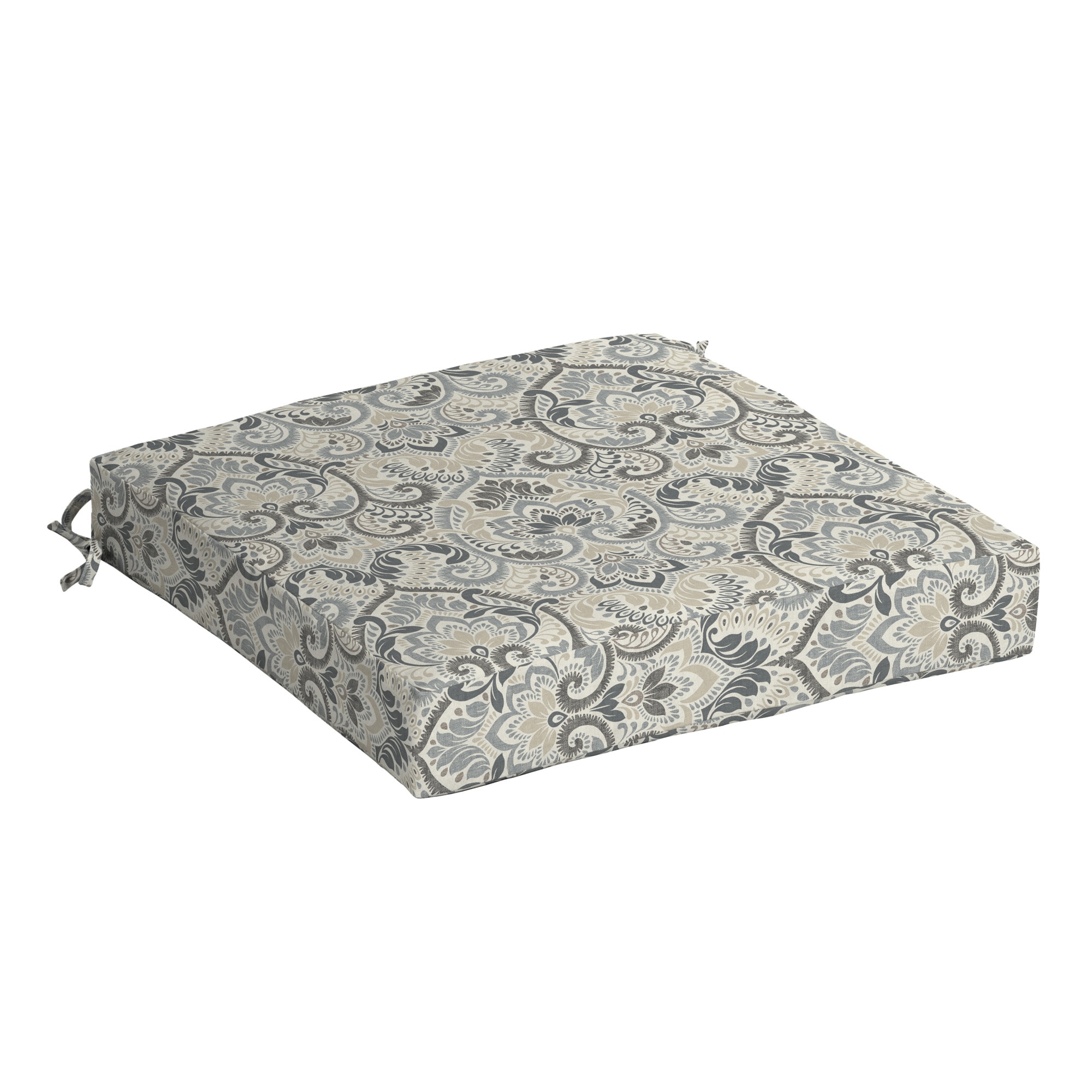 ARDEN ZQ1M415B-D9Z1 21-in x 21-in Neutral Aurora Damask Patio chair cushion