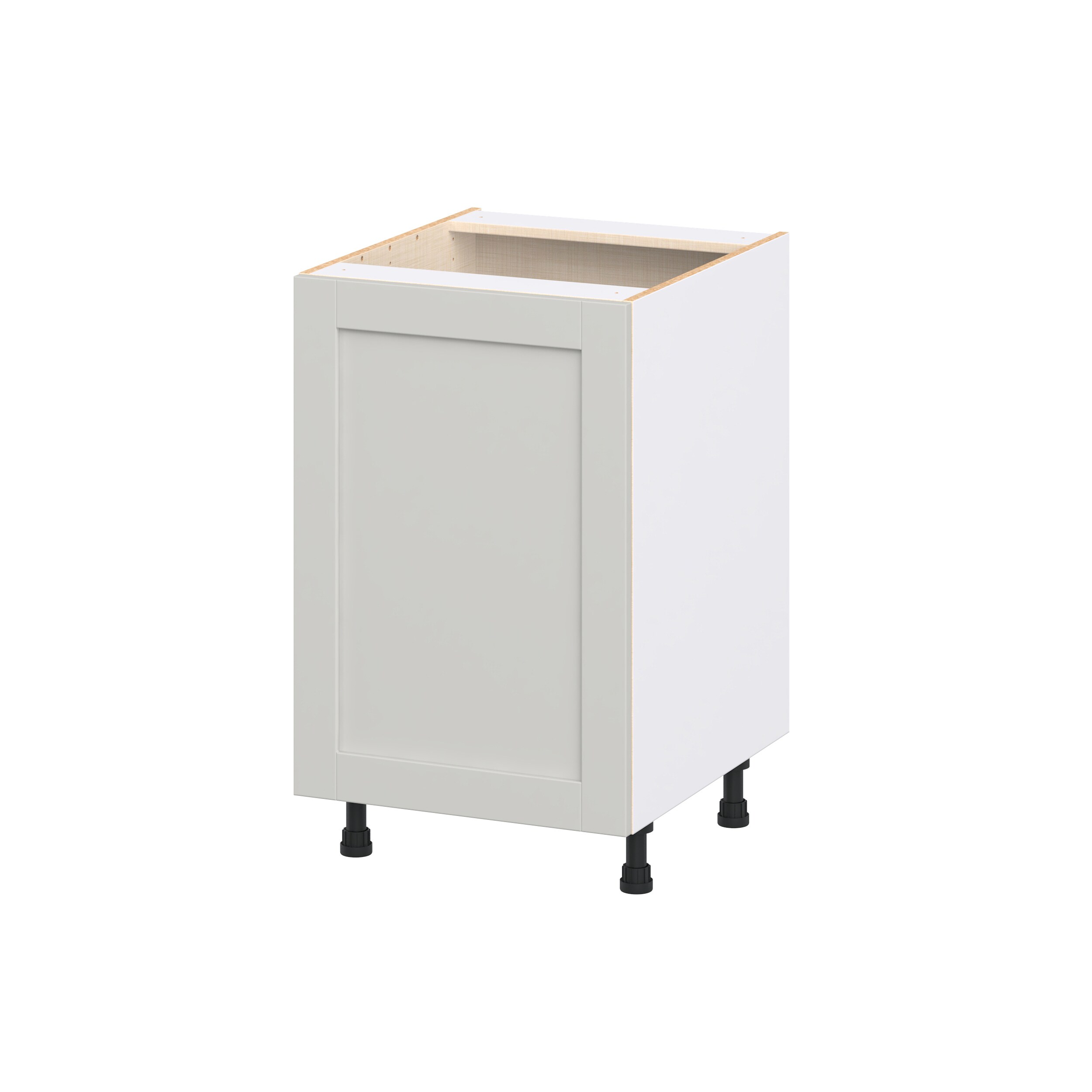 Hugo&Borg DSB21FHI3(L/R)-CH Charlesberg 21-in W x 34.5-in H x 24.5-in D Light Gray 3 -Drawers Base Fully assembled Cabinet Recessed Panel Shaker