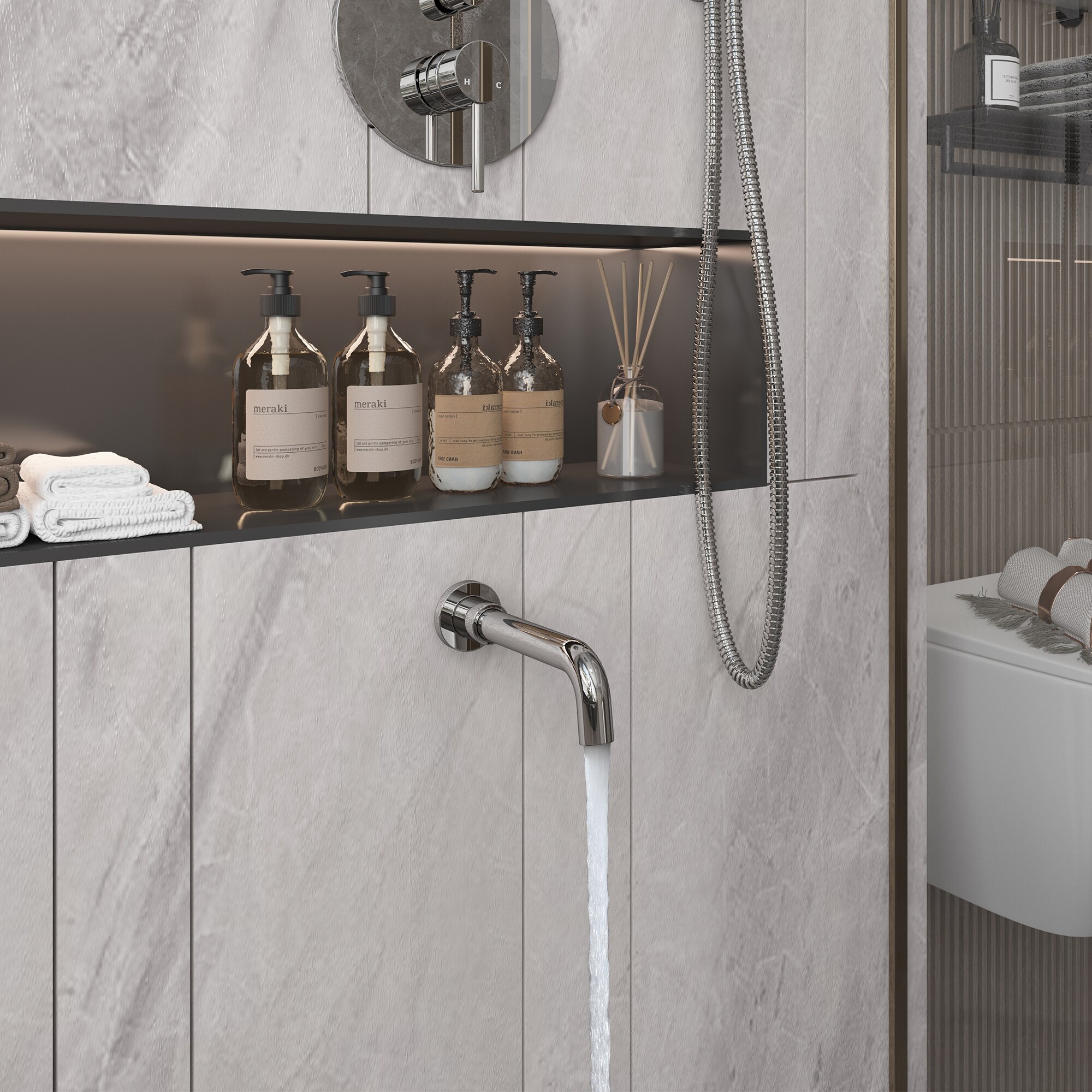 Clihome CL-EB12MB Showerhead-Bar-Panels - View #10